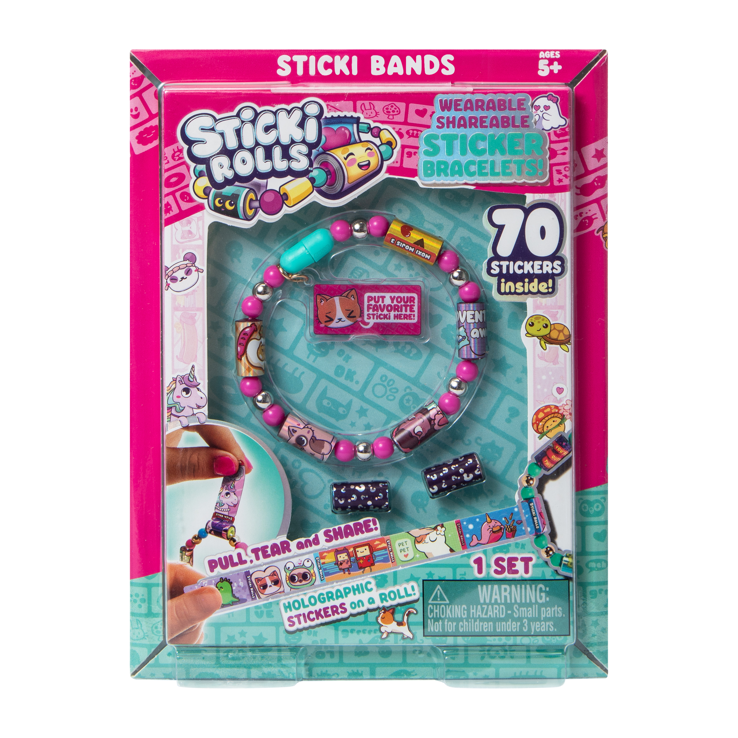 Sticki Rolls Sticker Bracelets Set