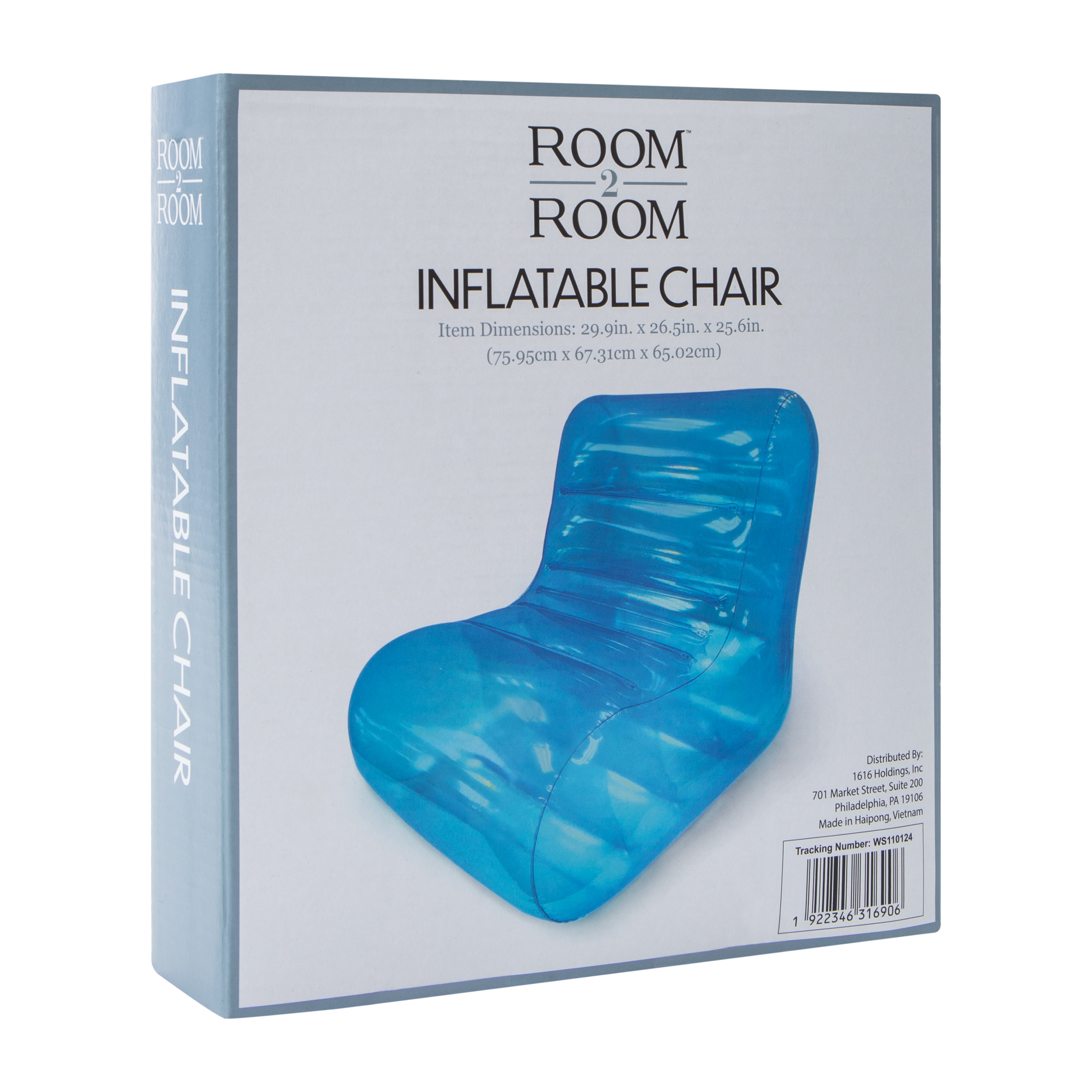 Inflatable Transparent Chair 29.9in x 26.5in