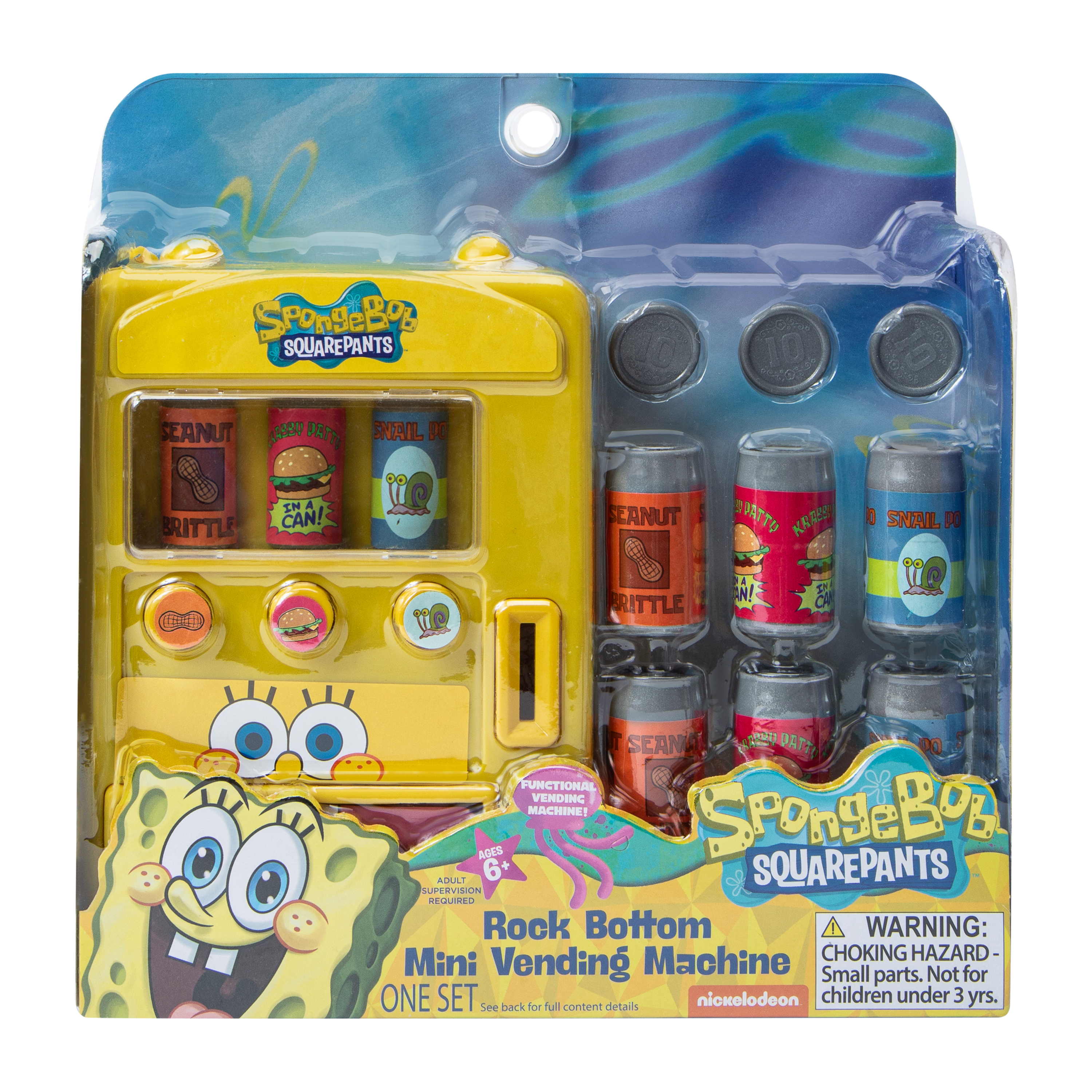 SpongeBob SquarePants™ Rock Bottom Mini Vending Machine Set