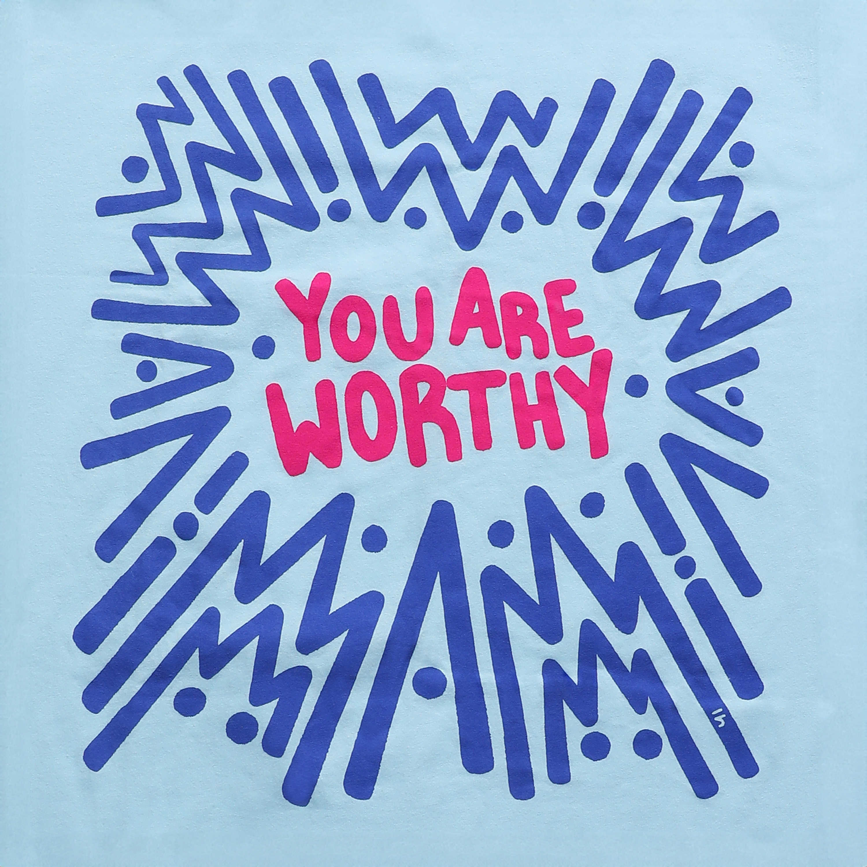 'You Are Worthy' by Lo Harris Graphic Tee