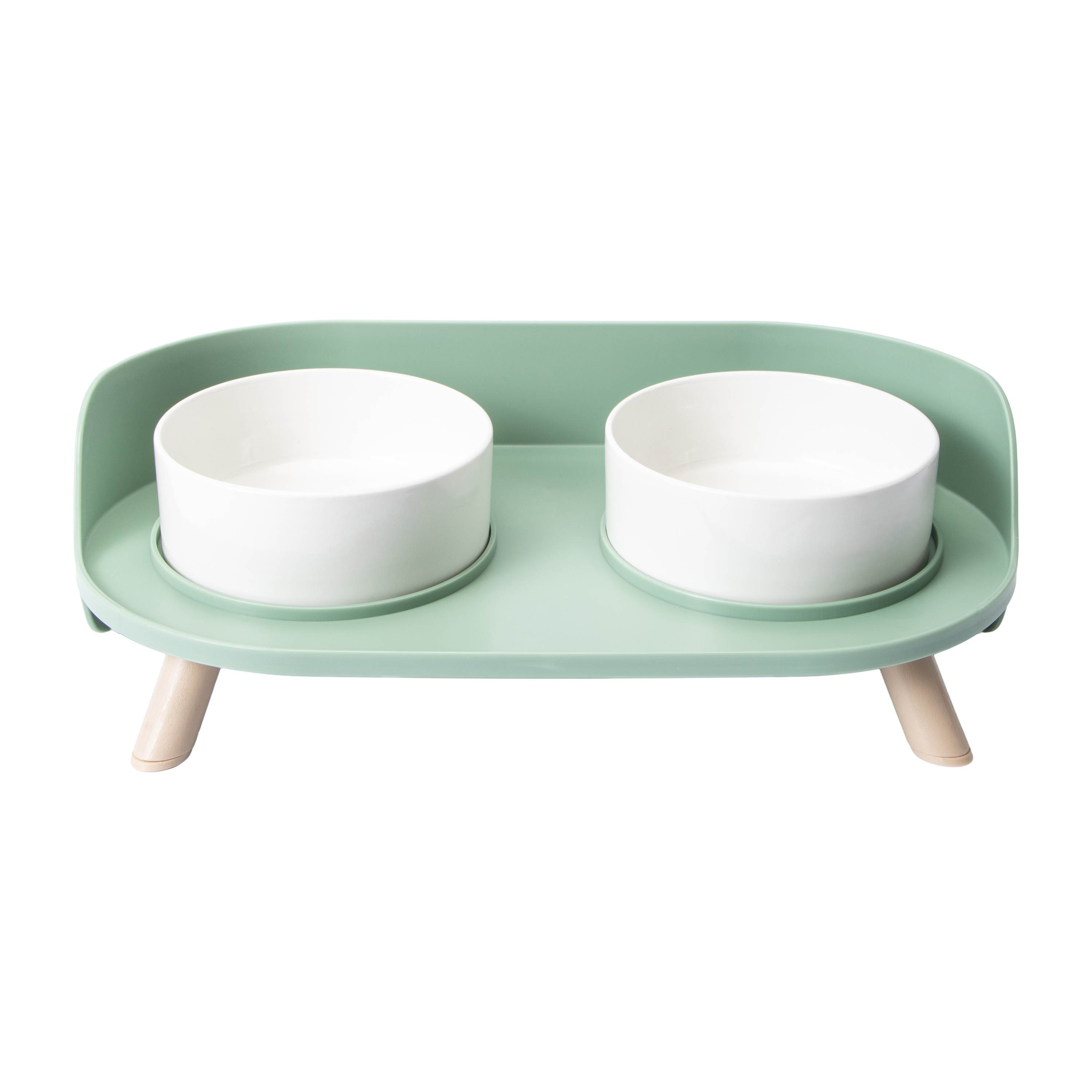 Elevated Double Diner For Pets 3-Piece Set