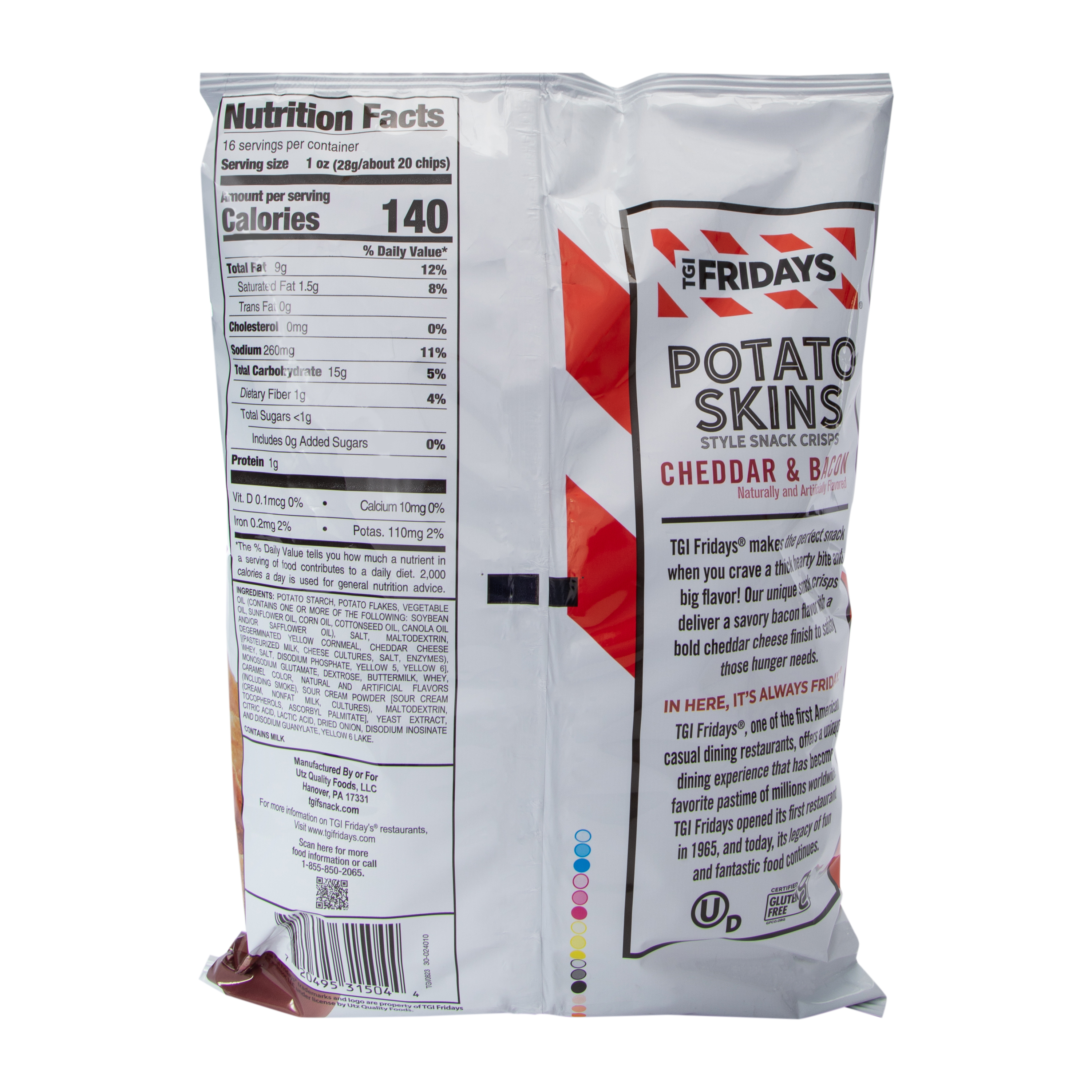 TGIFridays® Cheddar & Bacon Potato Chips 16oz