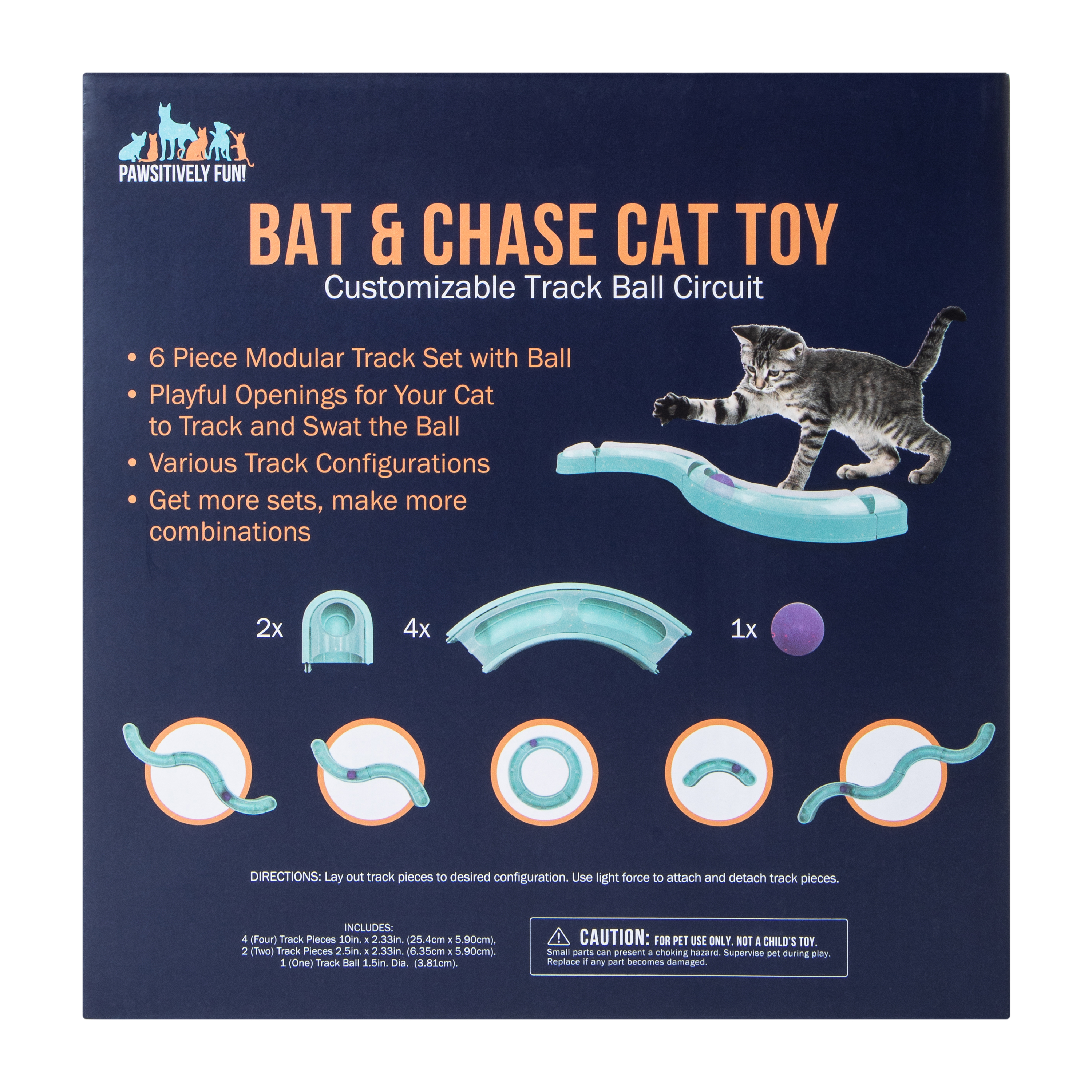 Bat & Chase Cat Toy Set 7-Pieces