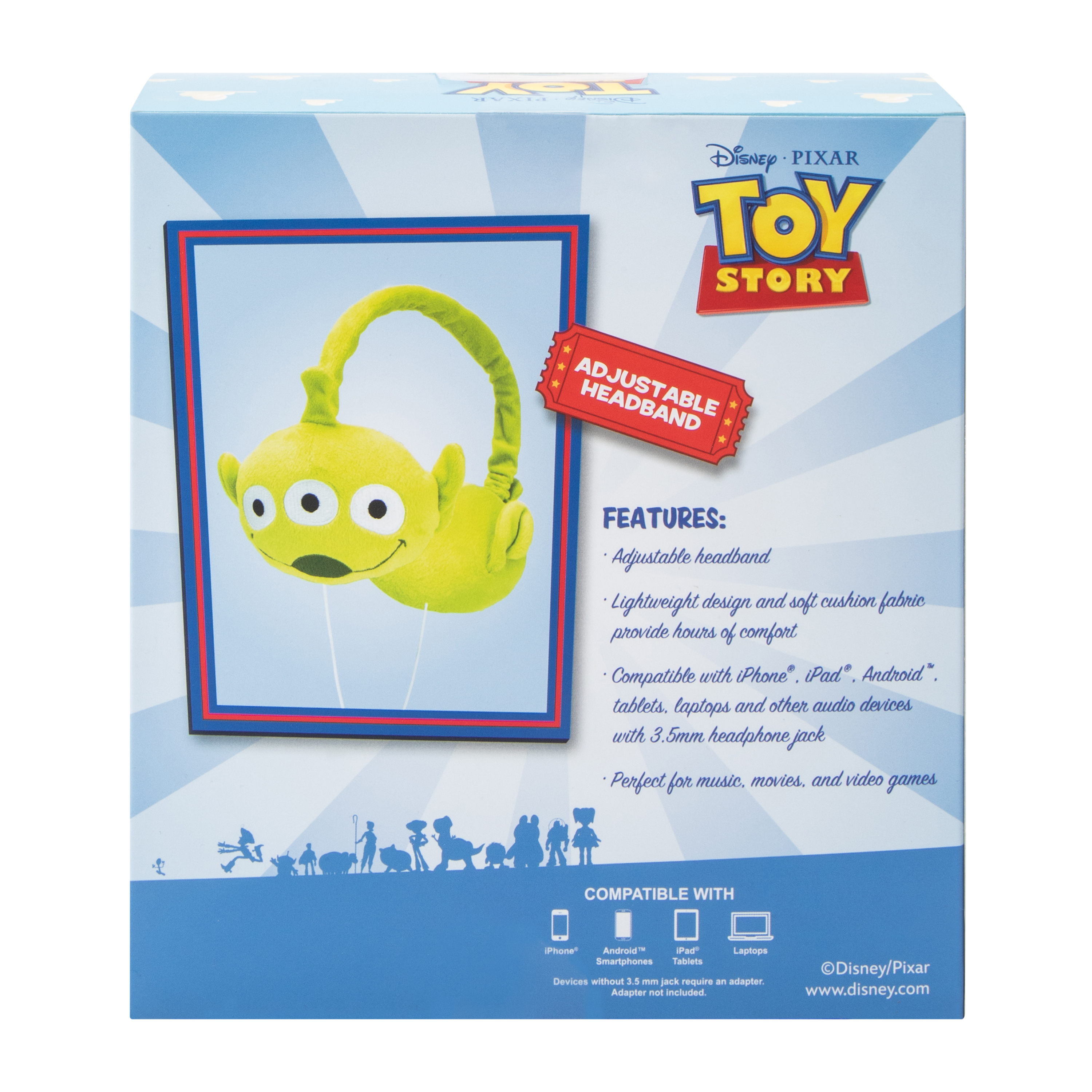 Disney PIXAR Toy Story Alien Plush Wired Headphones