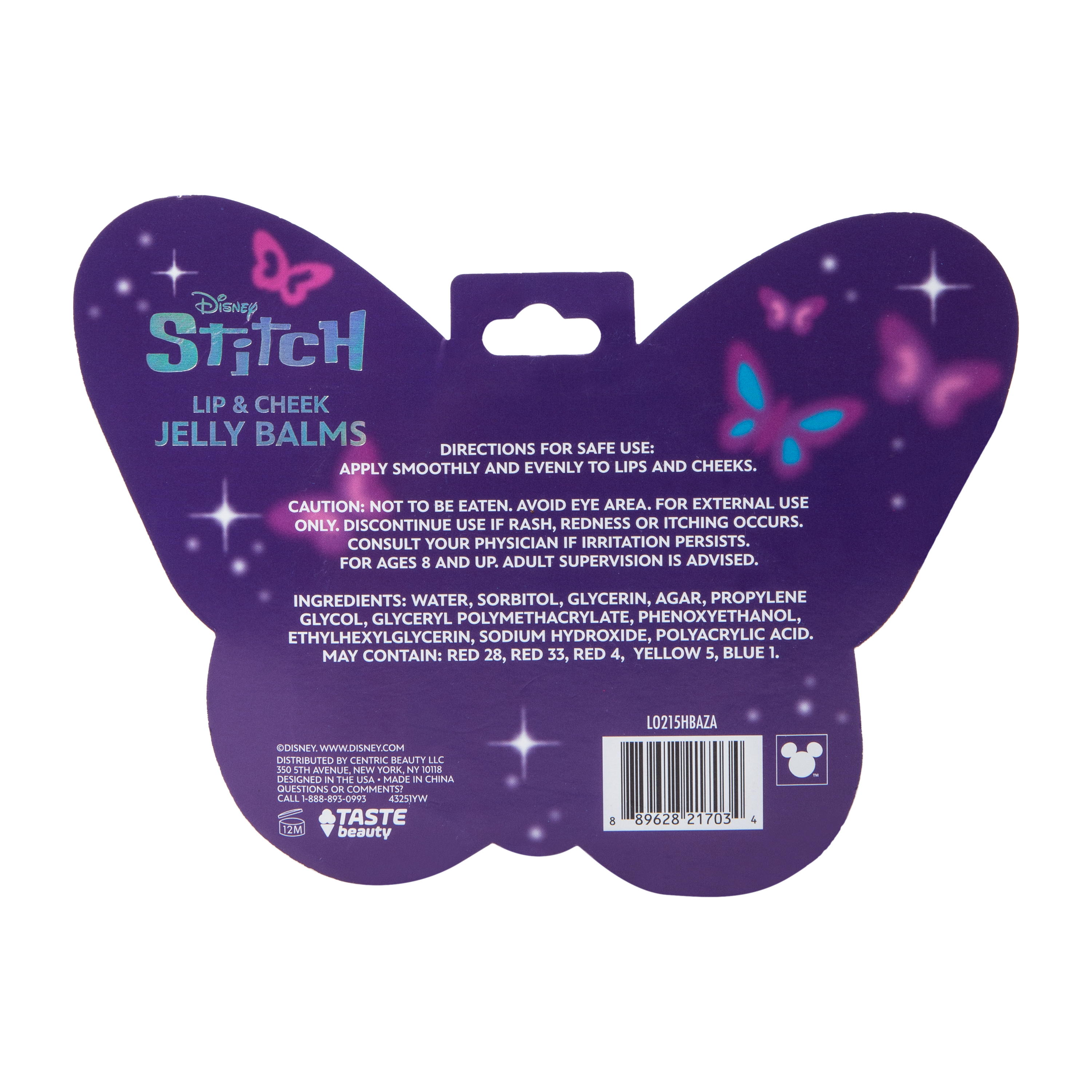 Disney Stitch Lip & Cheek Jelly Balms Twin Pack 0.6oz