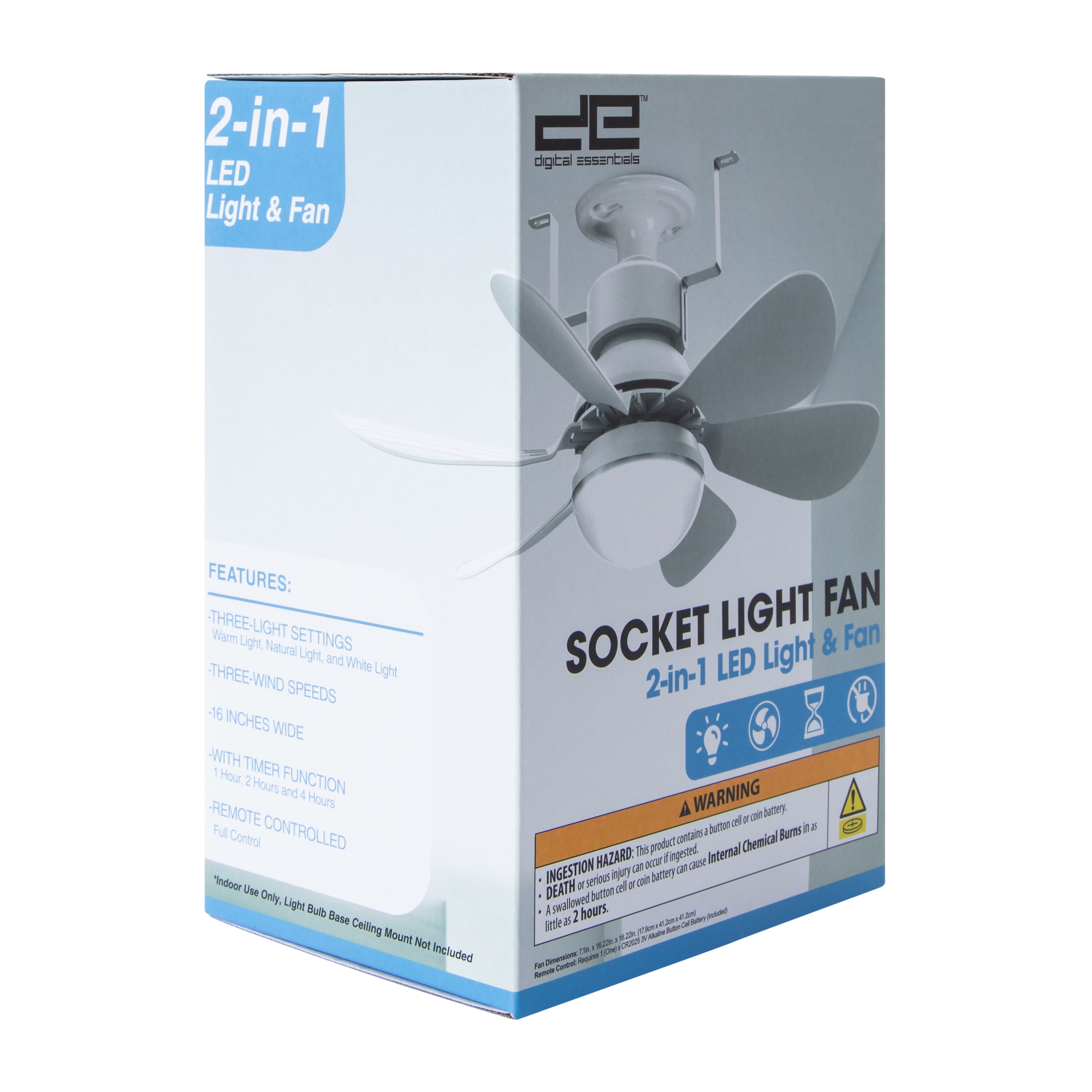 Socket Light Fan