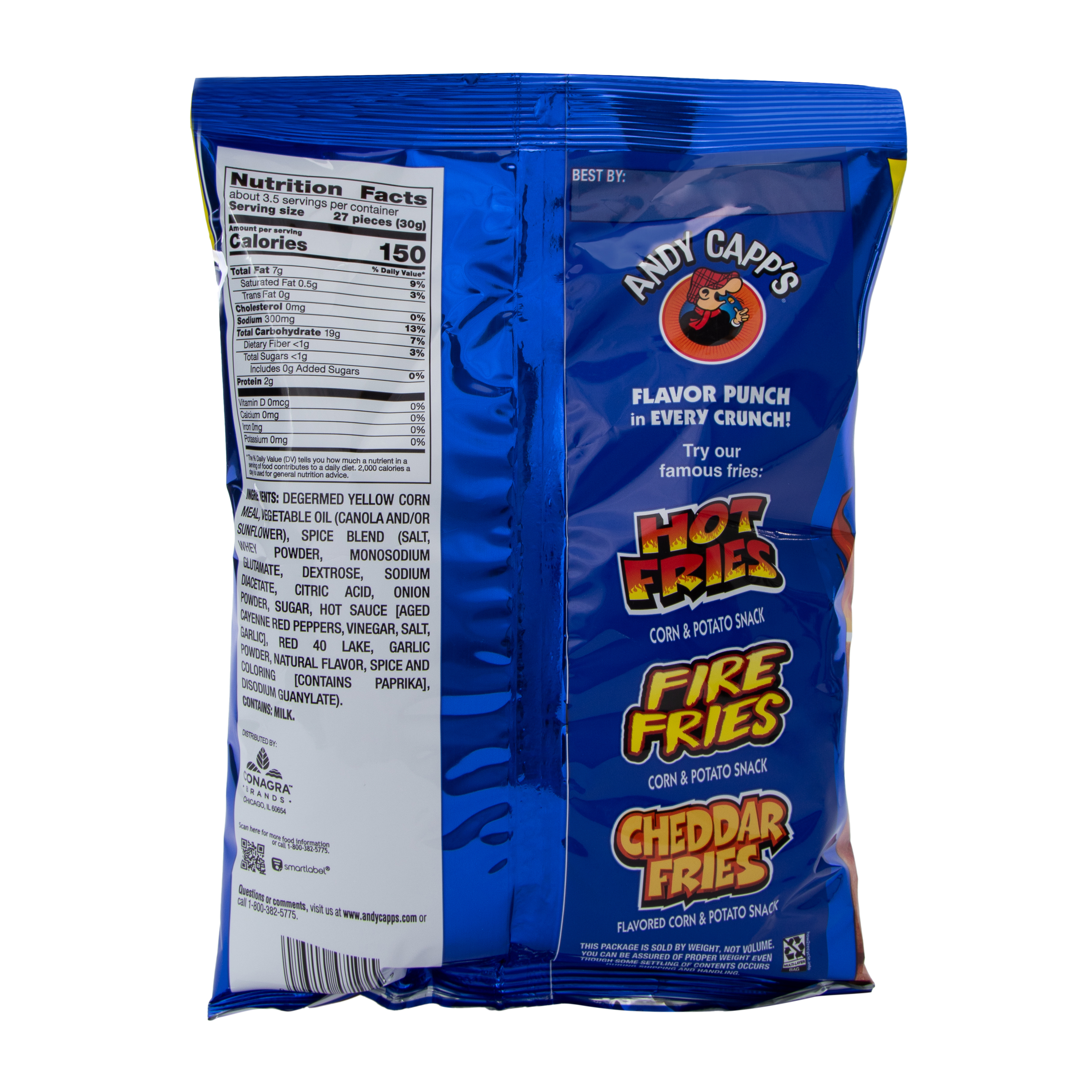 Andy Capp's Fire Tots Puffcorn 3.75oz