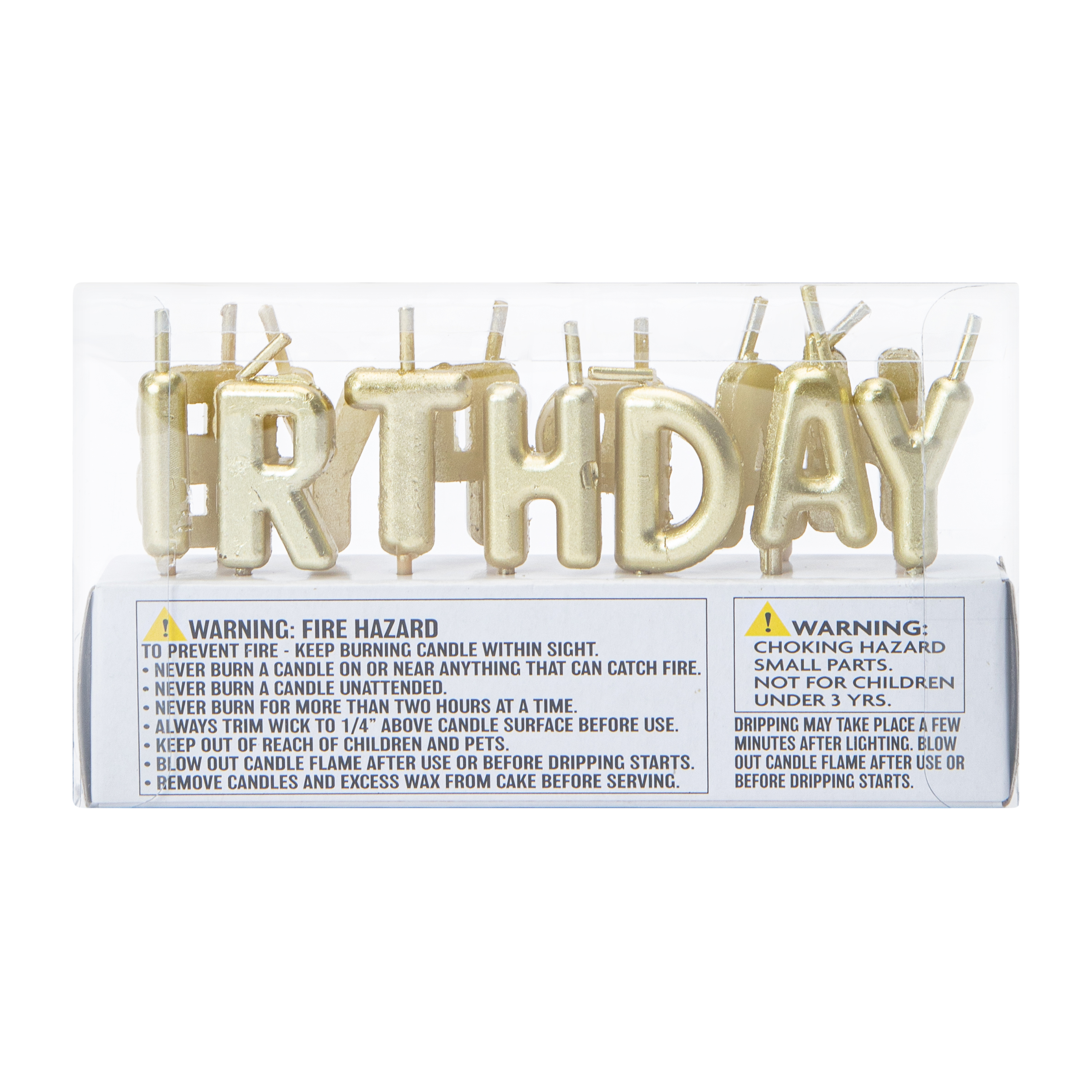 Gold Birthday Candles