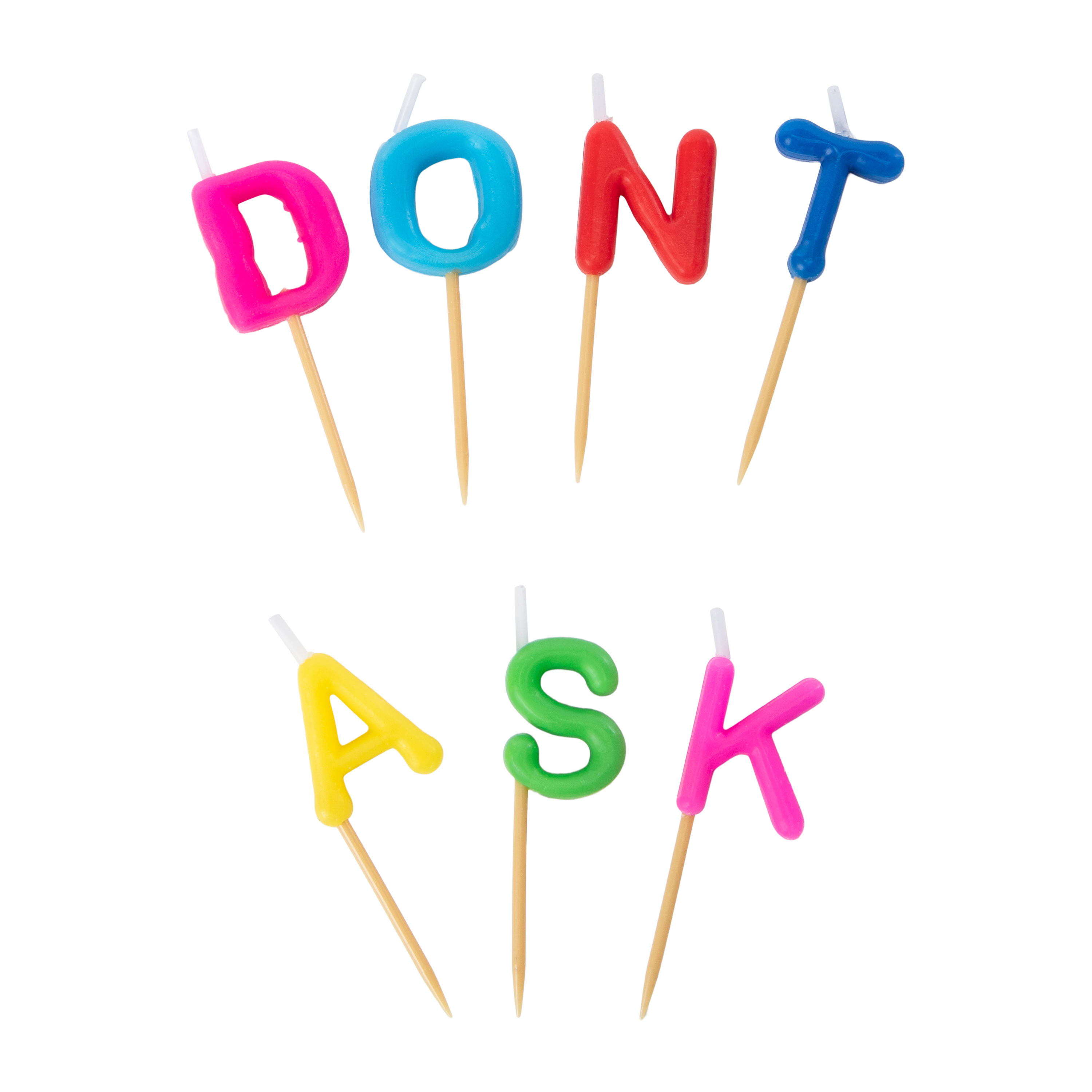 "Don’t Ask" Birthday Candles 7-Count
