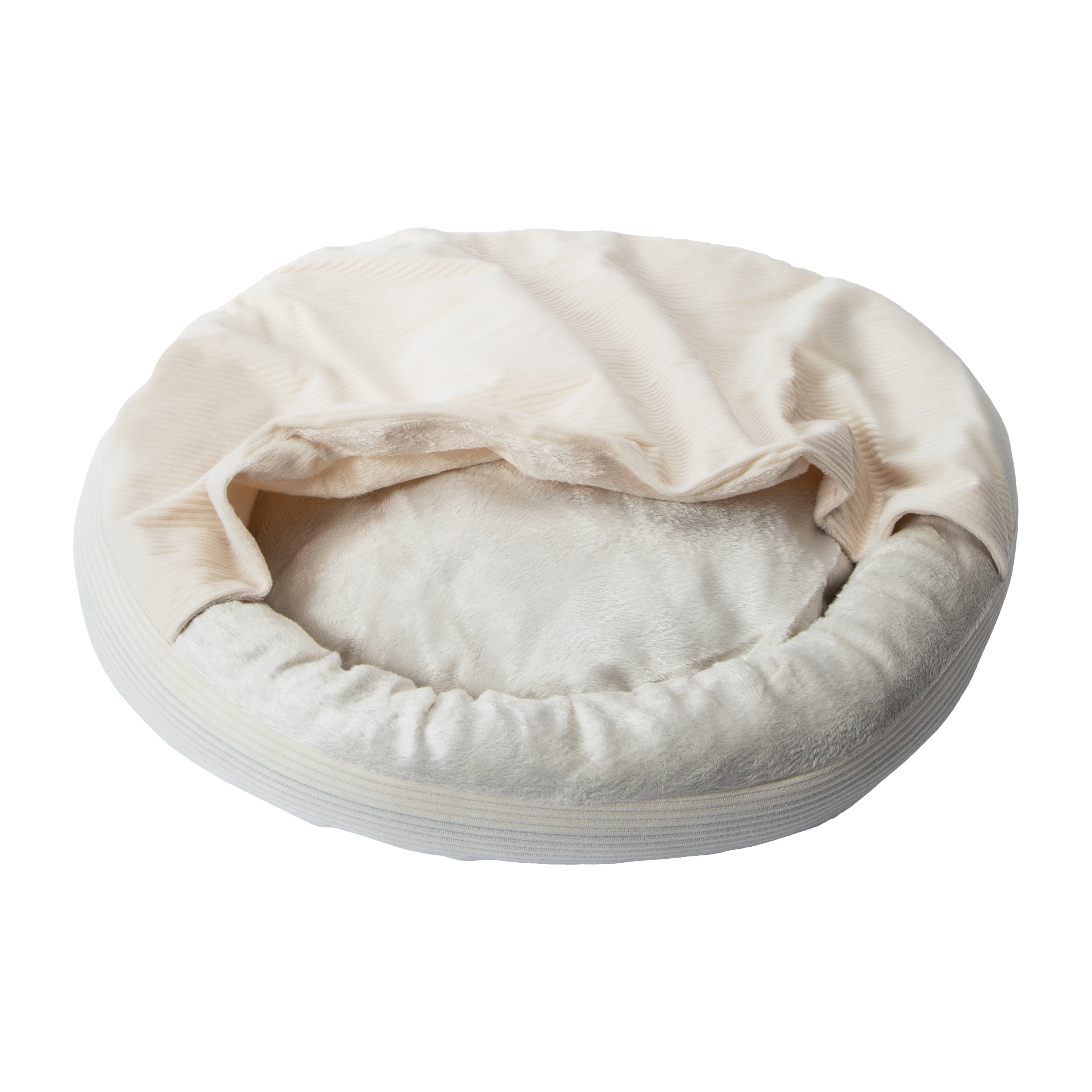 Round Canopy Pet Bed For Cats & Dogs