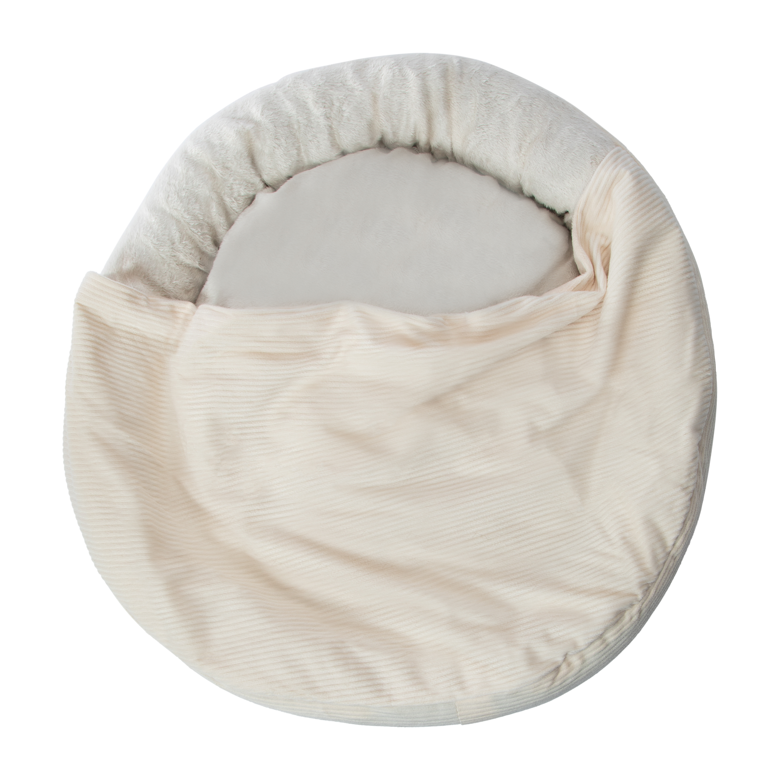 Round Canopy Pet Bed For Cats & Dogs