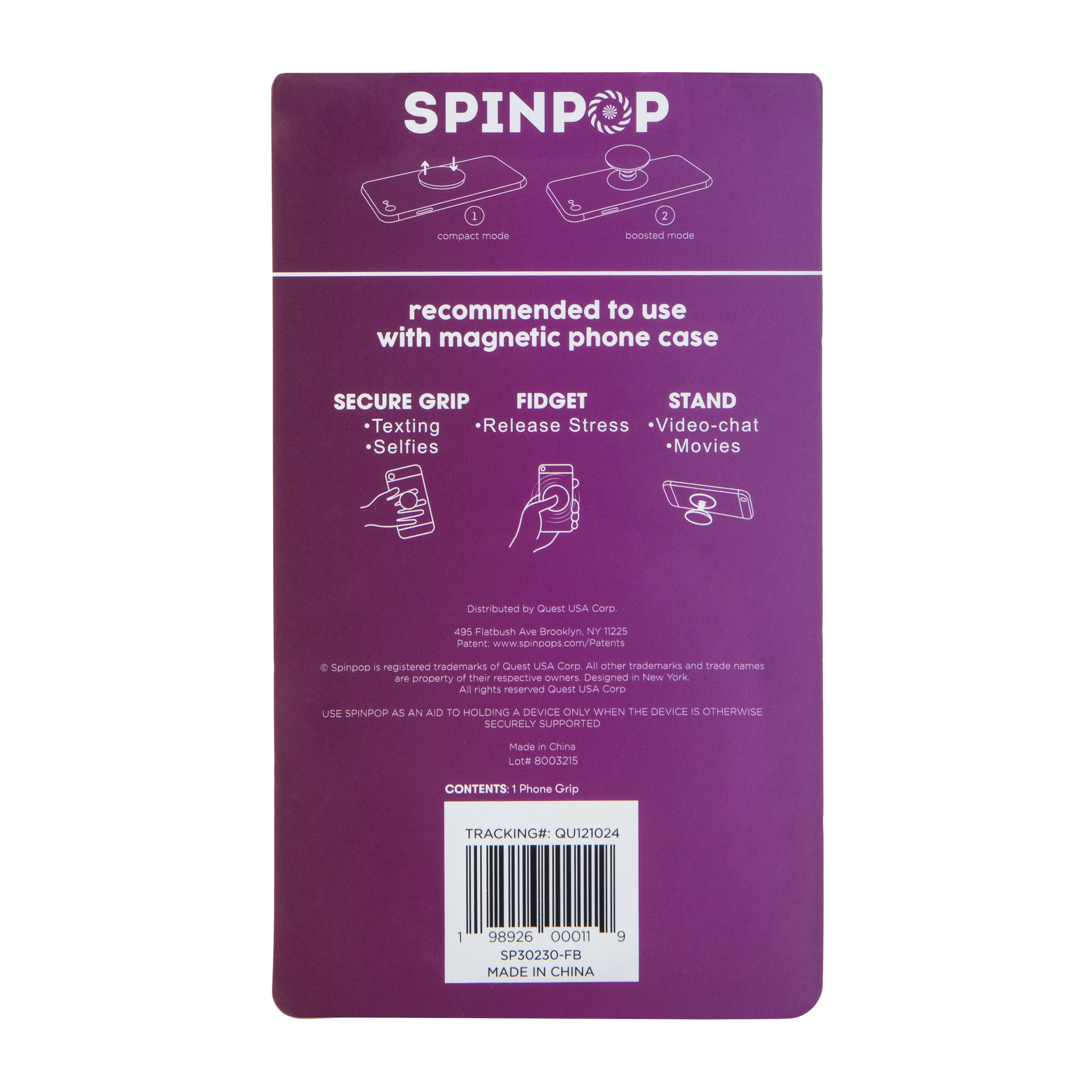 Spinpop Agarre Chupador y Soporte Pa Celular - Bacano y Seguro 6