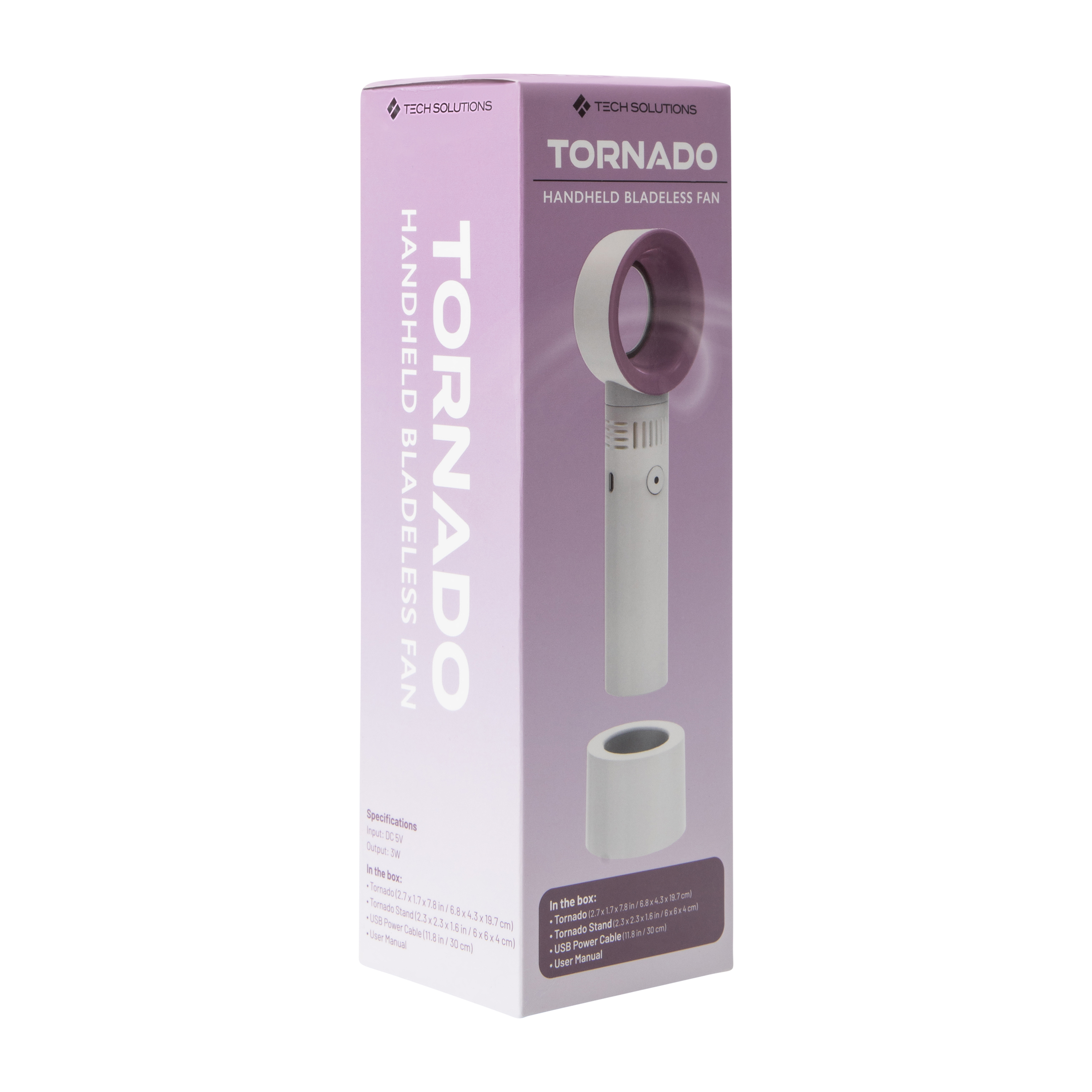 Tornado Bladeless Handheld Fan 2.7in x 7.8in | Five Below