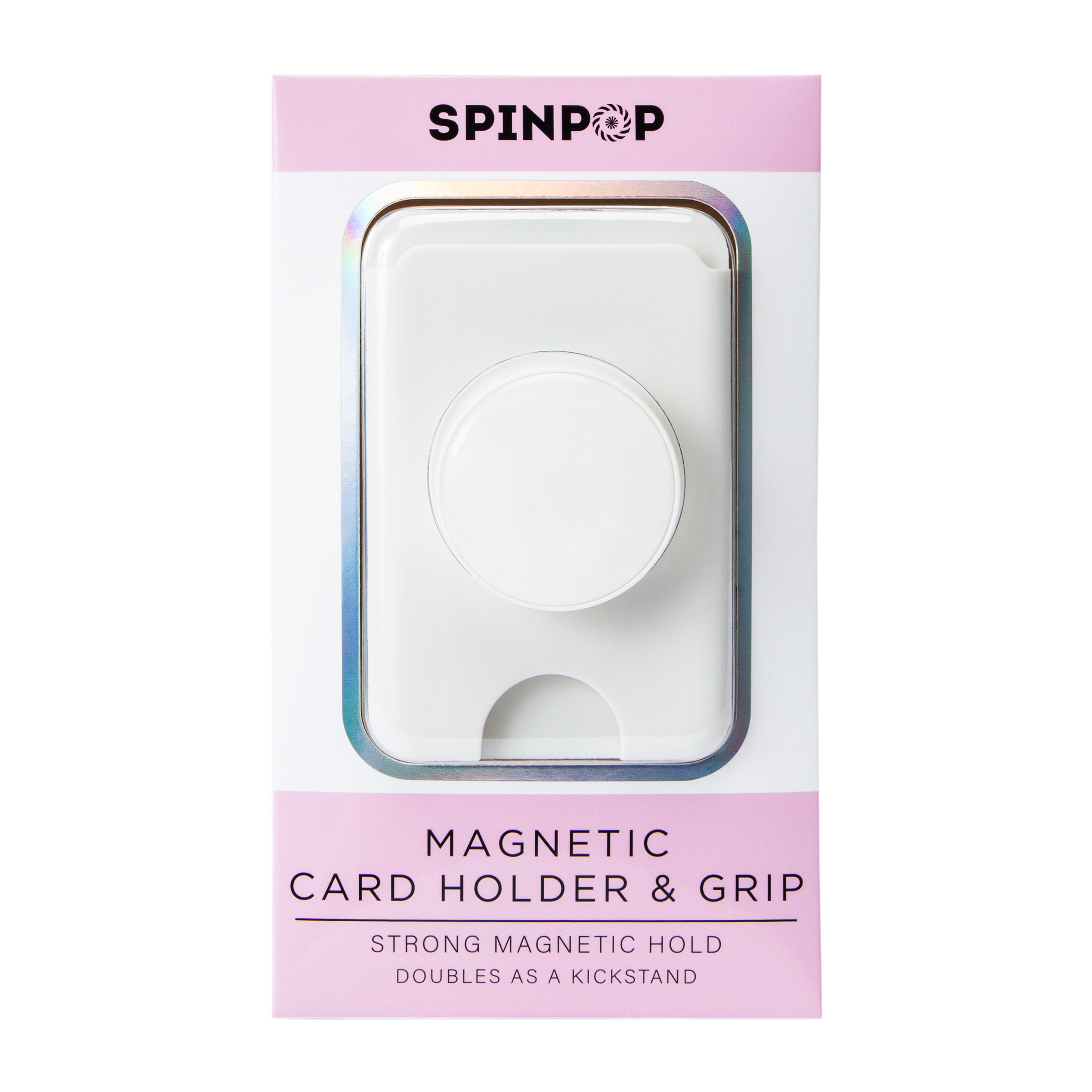 SpinPop Magnetic Card Holder & Phone Grip Combo