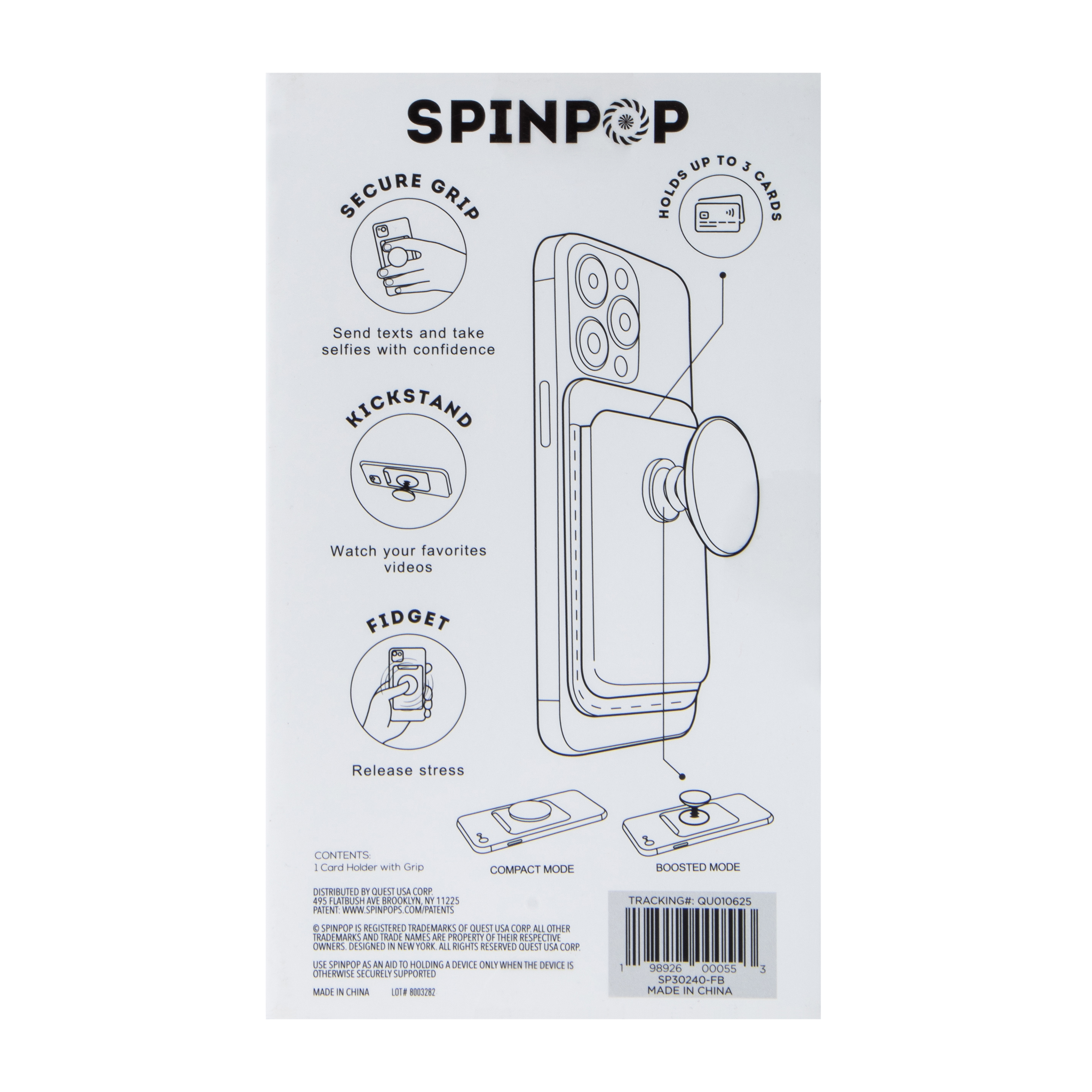 SpinPop Magnetic Card Holder & Phone Grip Combo | Five Below