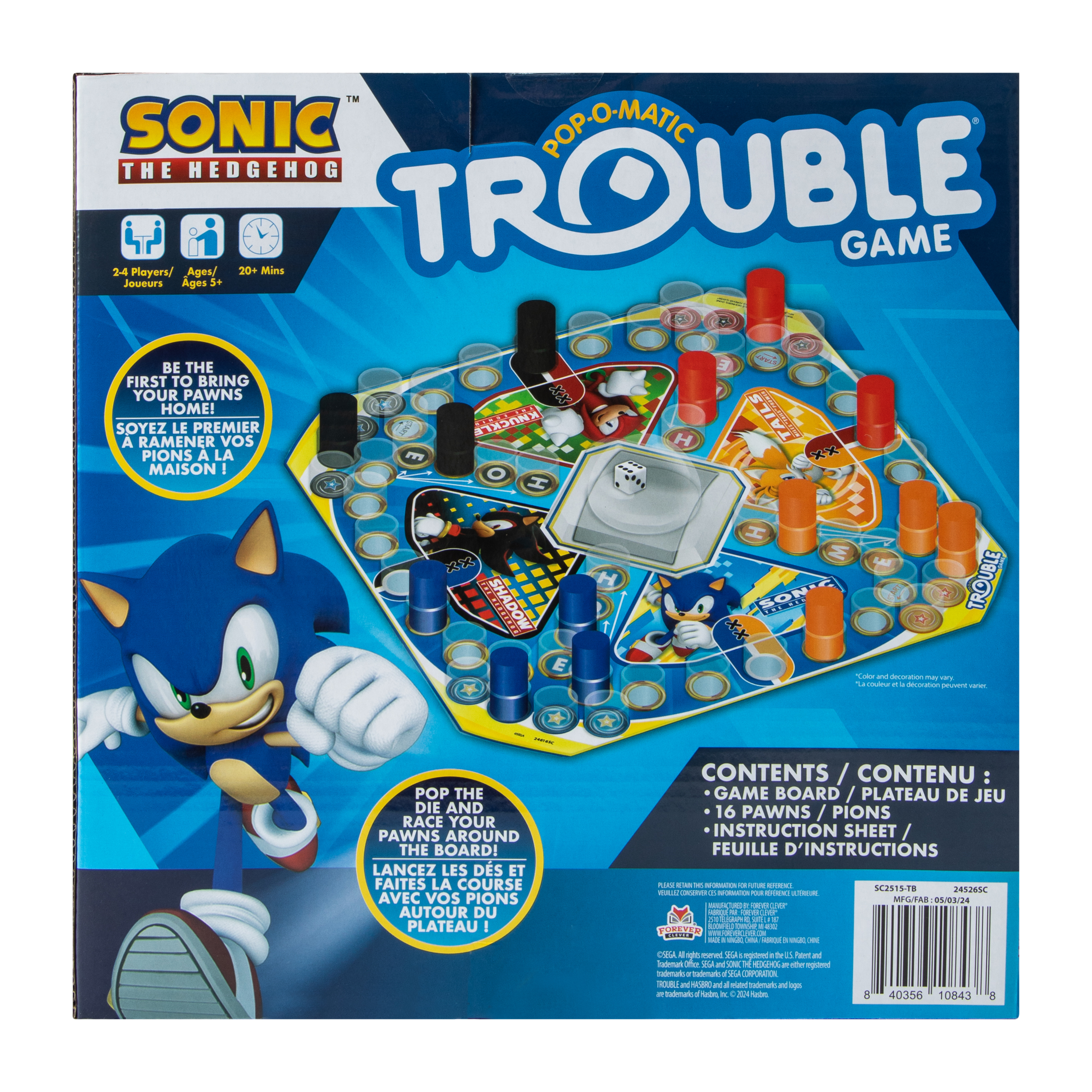 Sonic The Hedgehog™ Pop-O-Matic Trouble Board Game