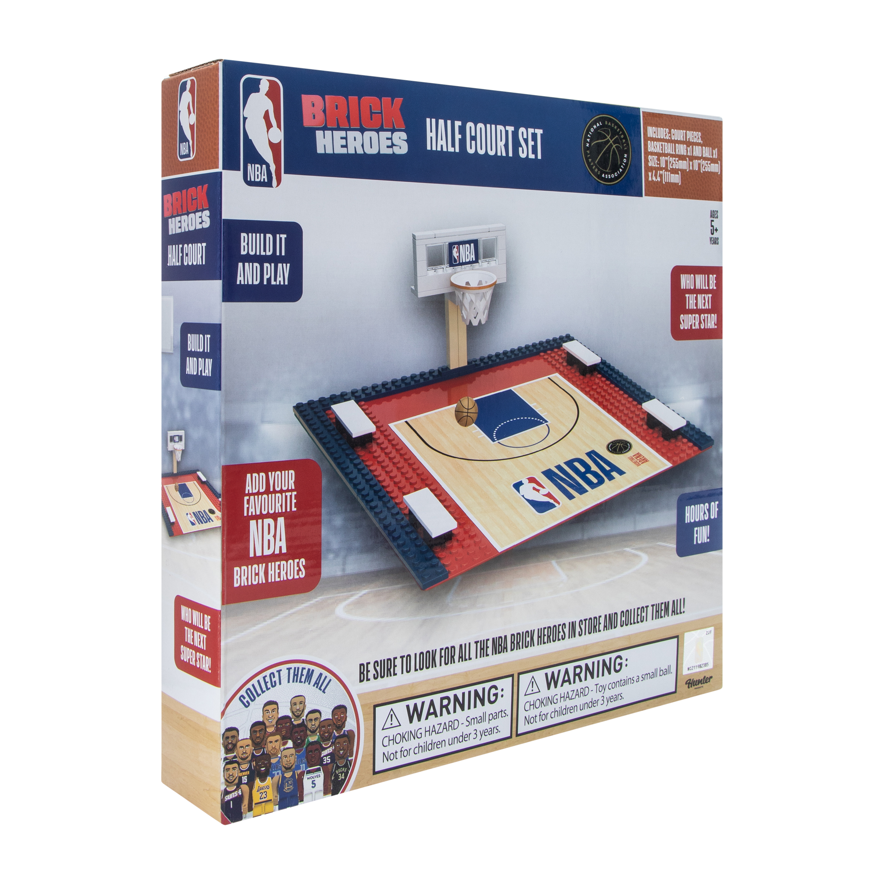 NBA Brick Heroes Half Court Set