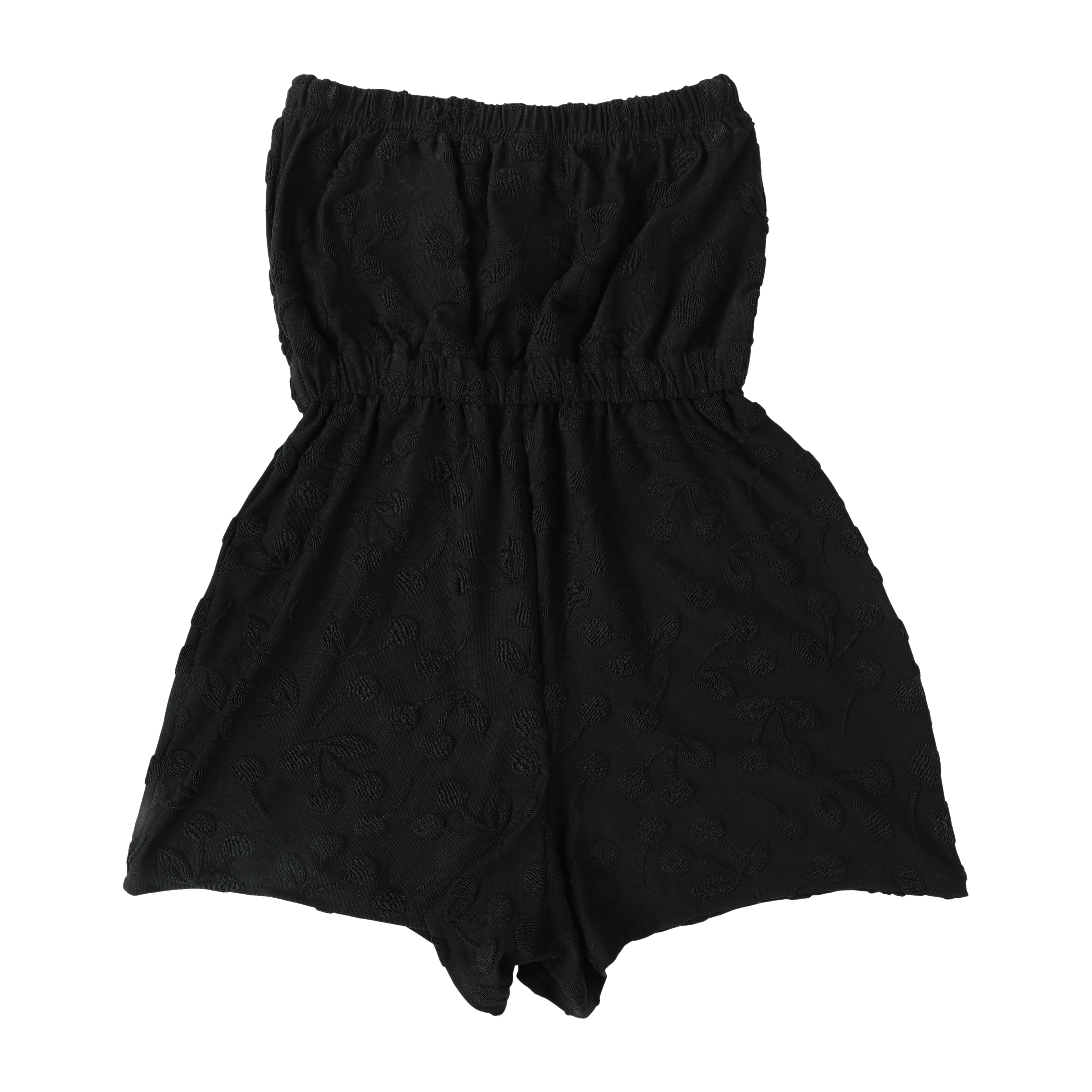 Juniors Embossed Terry Romper