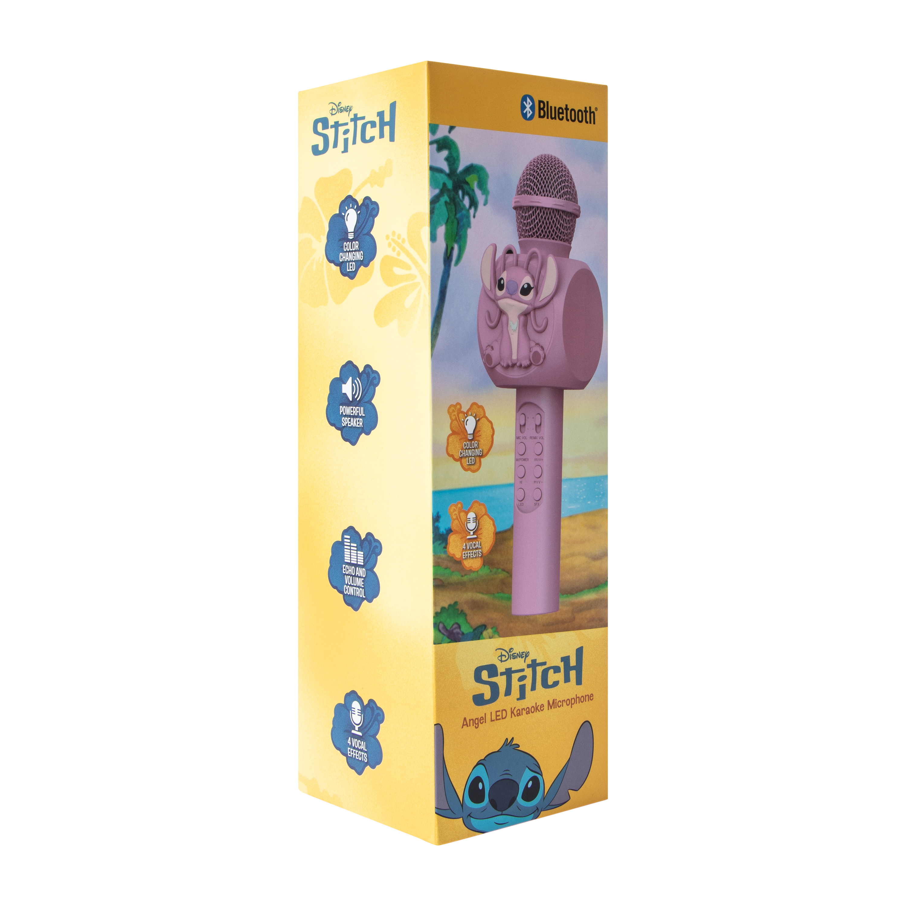 Disney Stitch Bluetooth® LED Karaoke Microphone