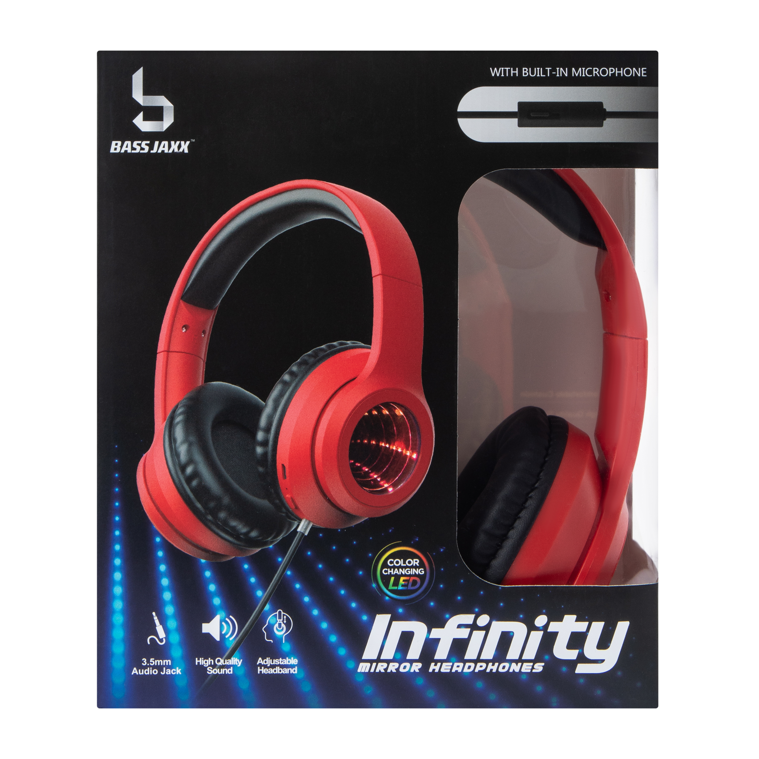 Infinity LED Wired Mirror Headphones