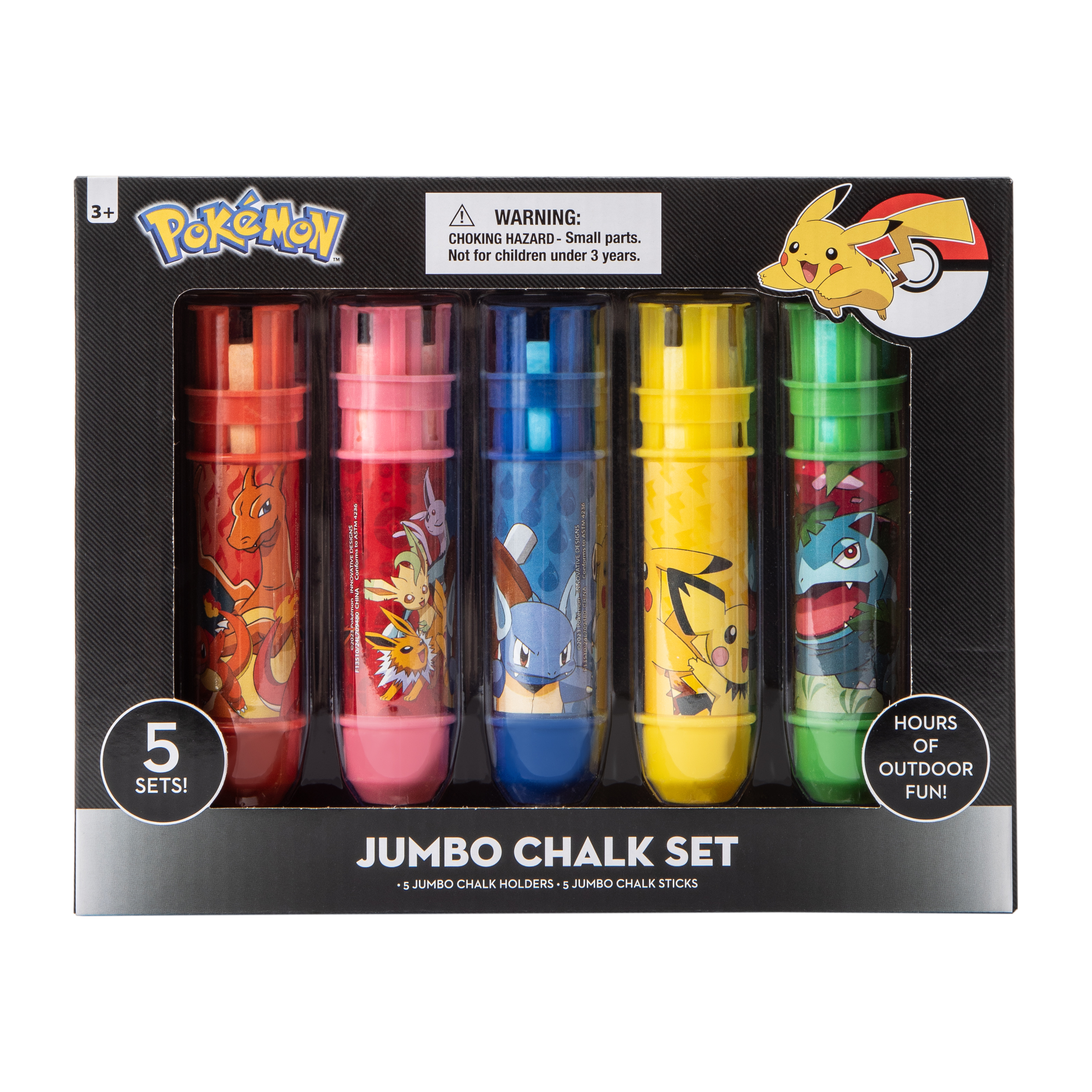 Pokémon™ Jumbo Chalk Set 5-Pack