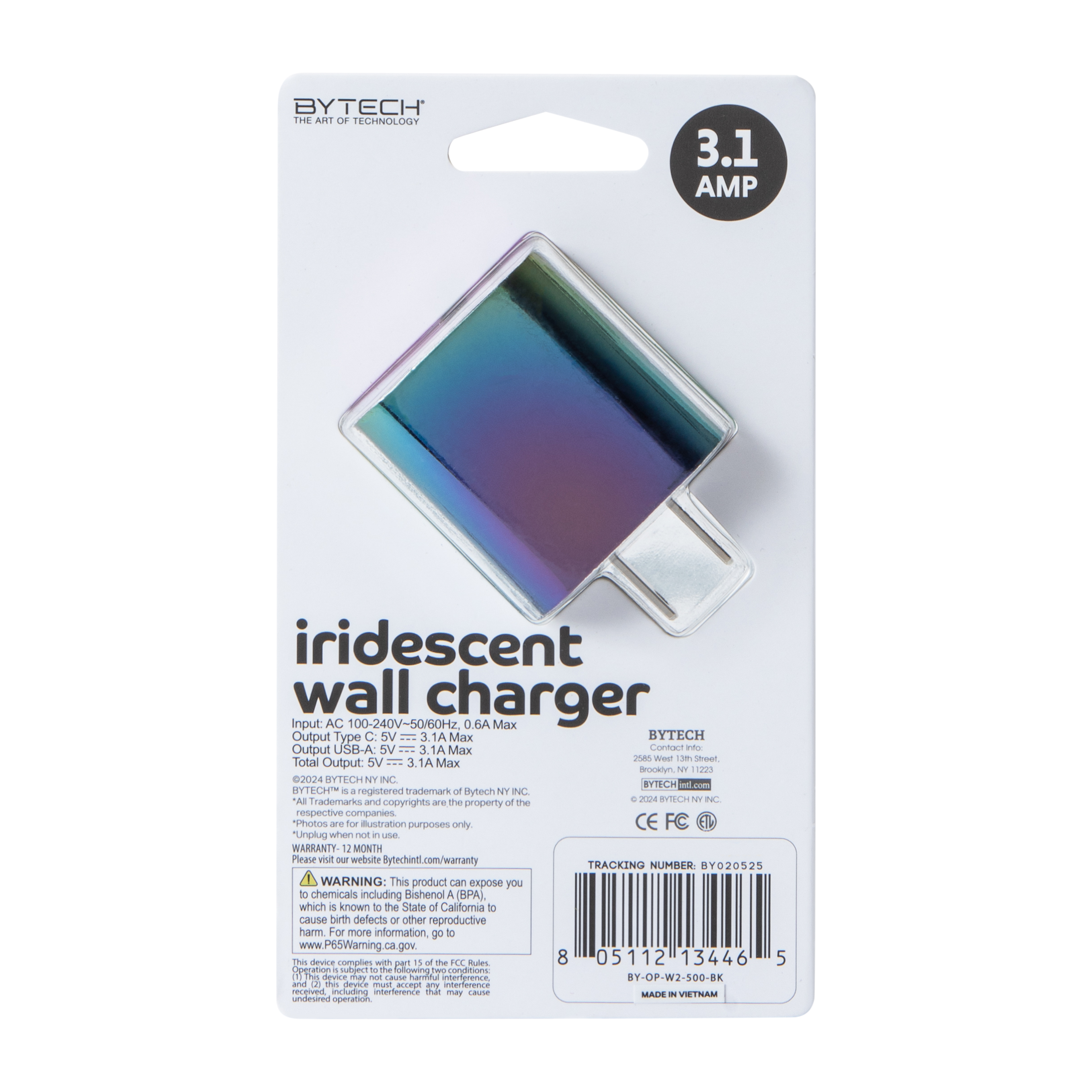 Cargador de Pared Arcoiris Carga Rapida 3.1A 6