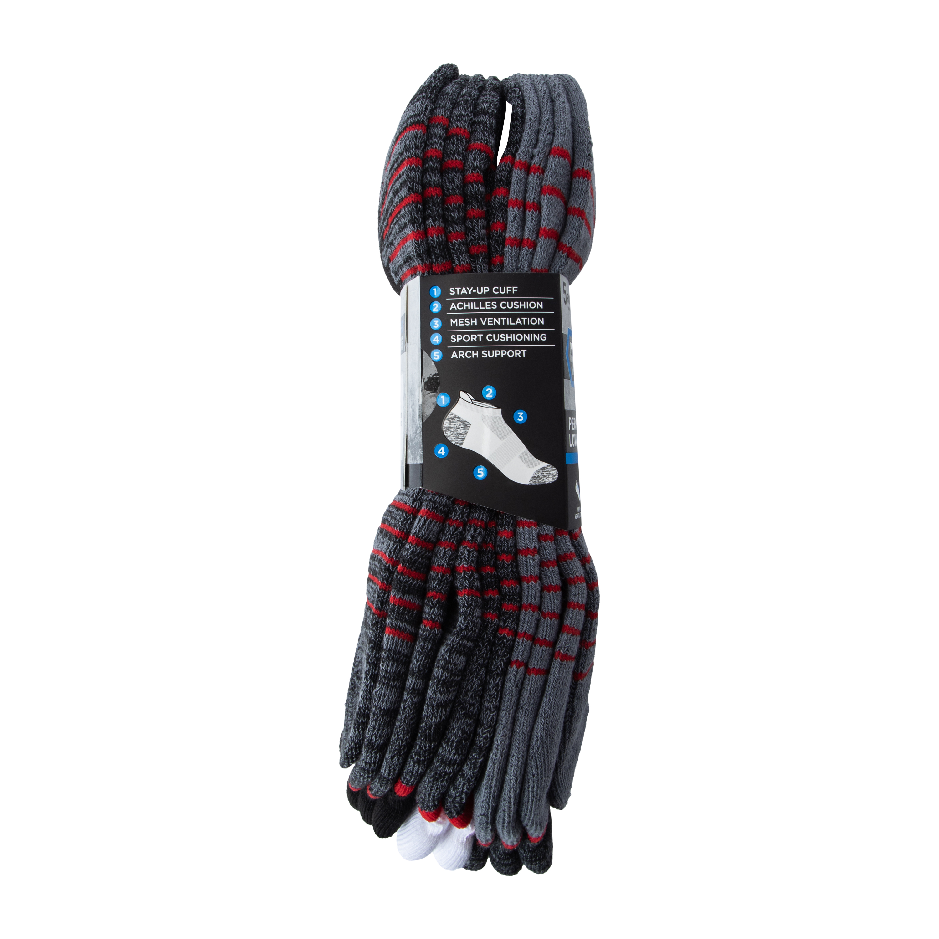 Series-8 Fitness™ Performance Low Cut Socks 5-Pairs