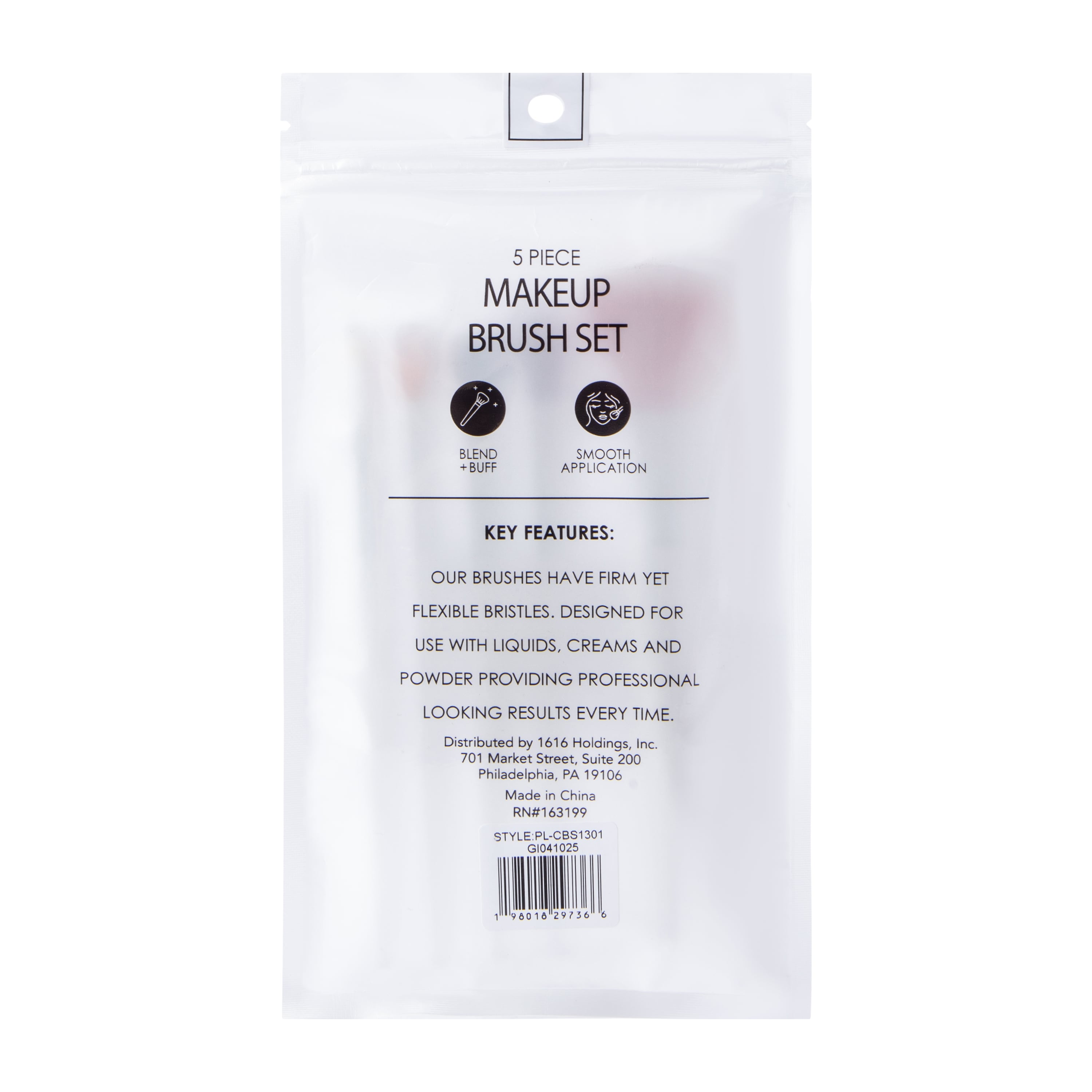 Kit de Brochas de Maquillaje 5 Piezas para un Acabado Pro 5