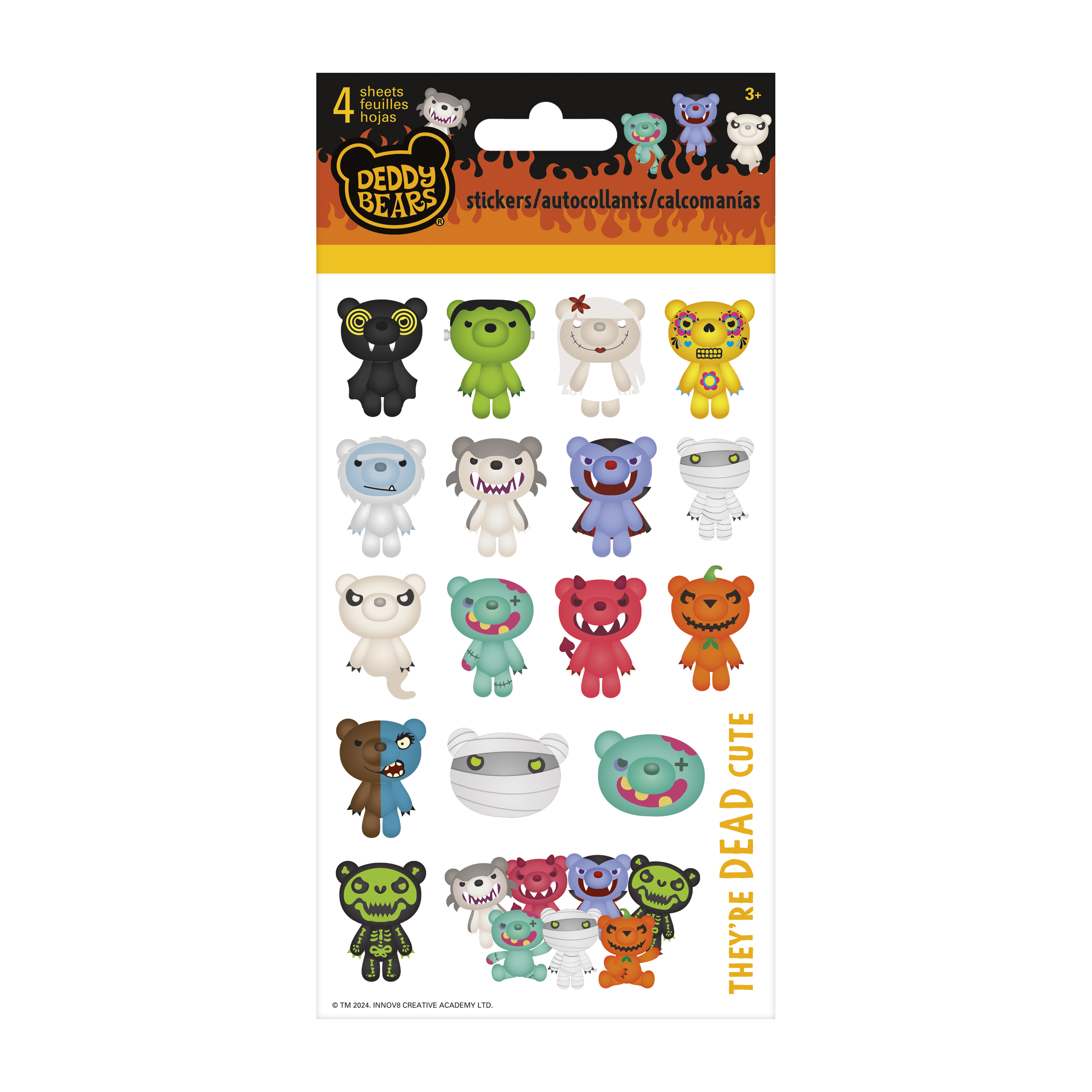 Licensed Stickers 4-Sheets