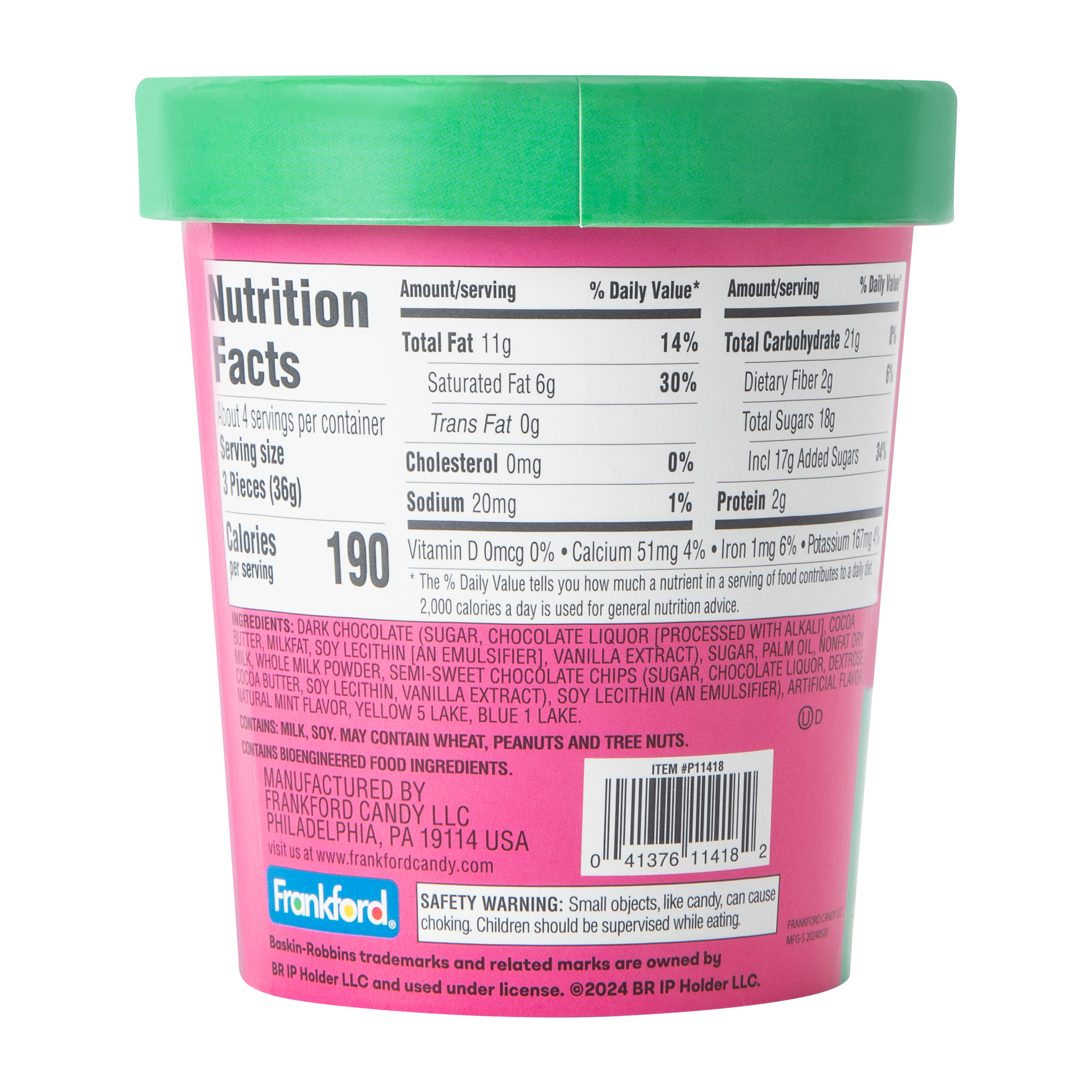 Baskin Robbins™ Mint Chocolate Chip Chocolates 5oz