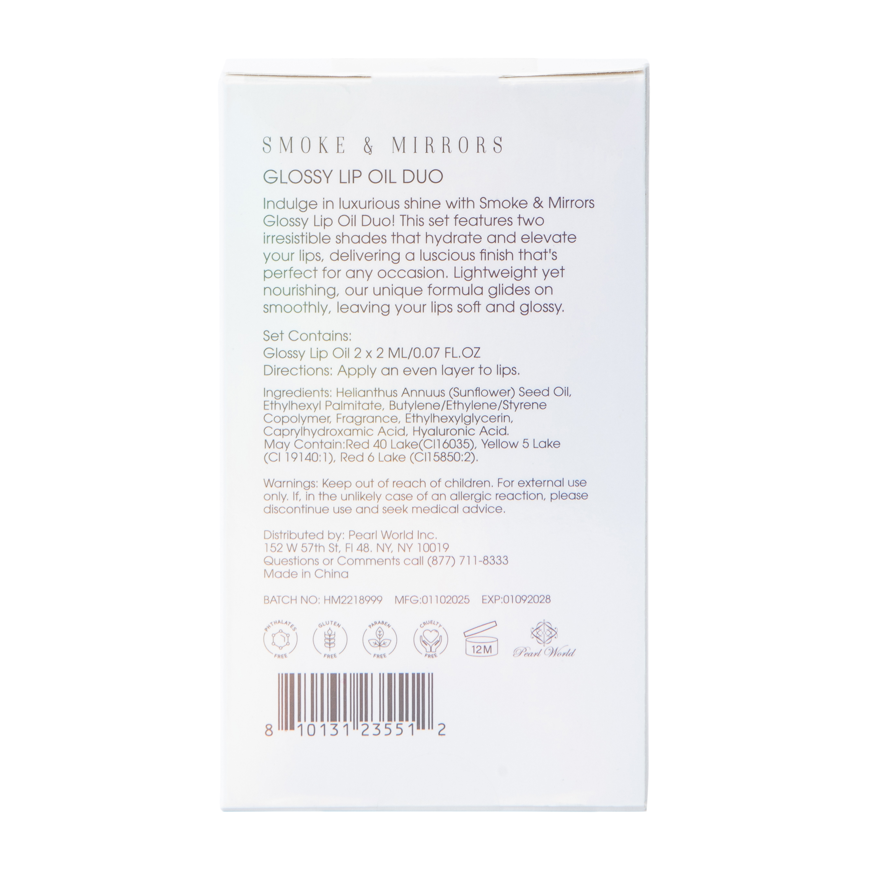 Luminous Lips Glossy Lip Oil Duo Pack