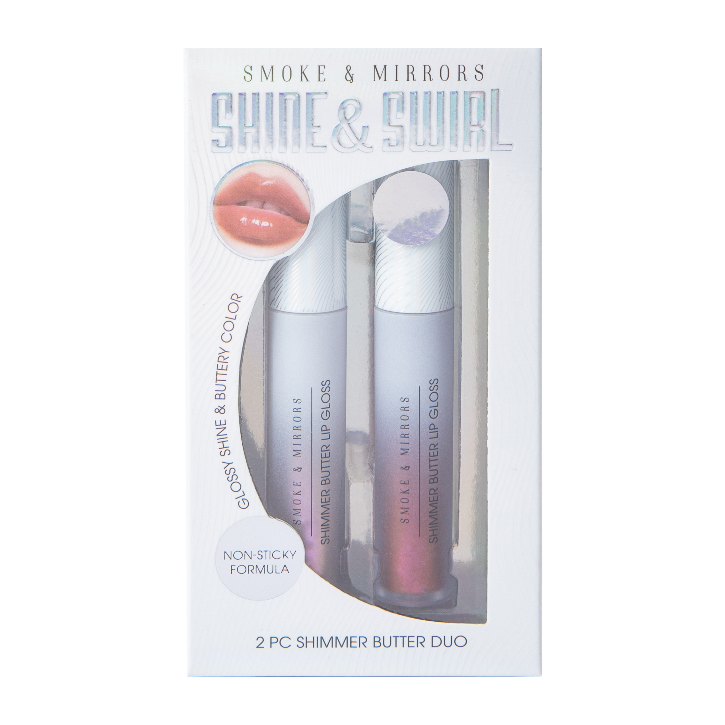 Shine & Swirl Shimmer Butter Lip Gloss 2-Pc