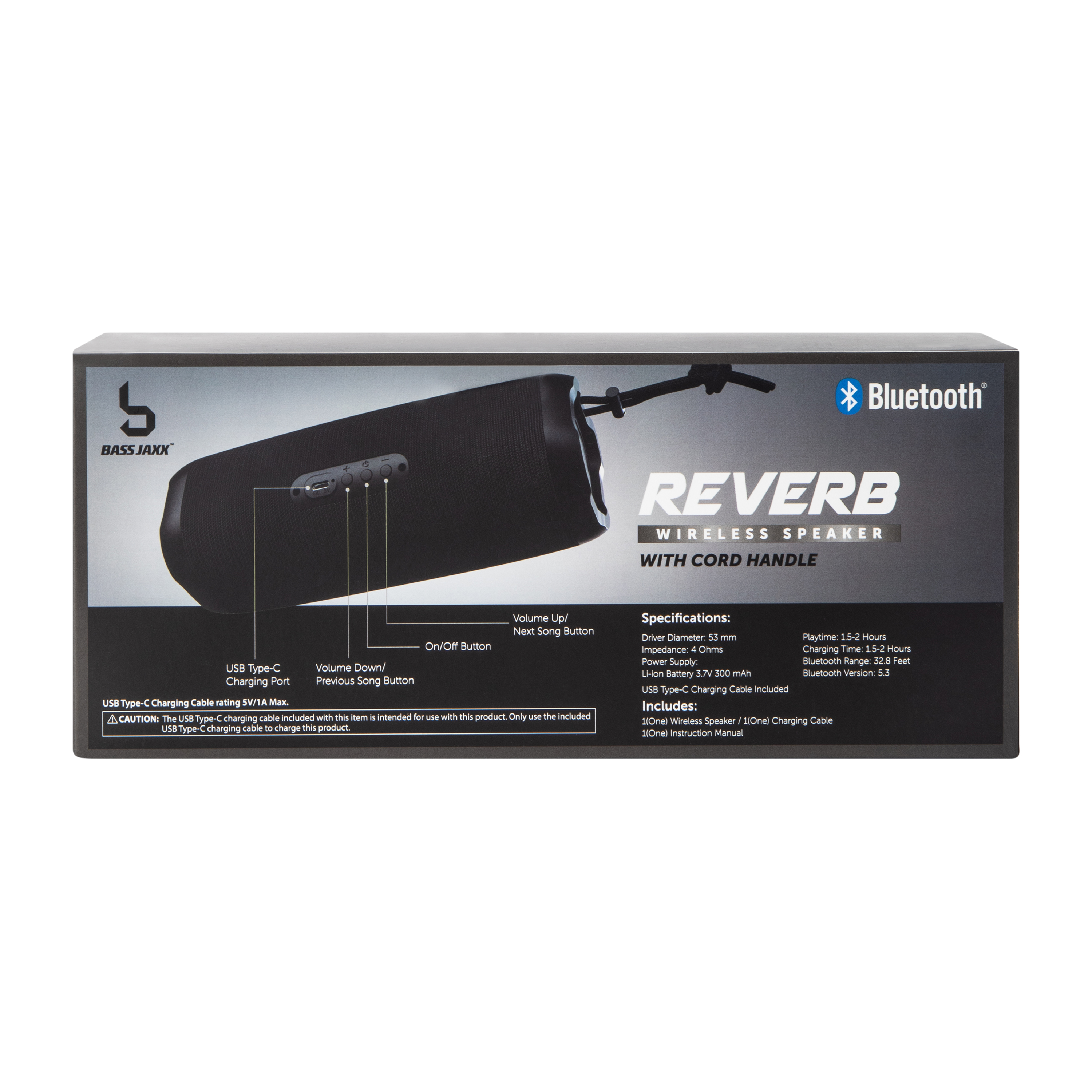 Bass Jaxx™ Reverb Wireless Speaker With Cord Handle