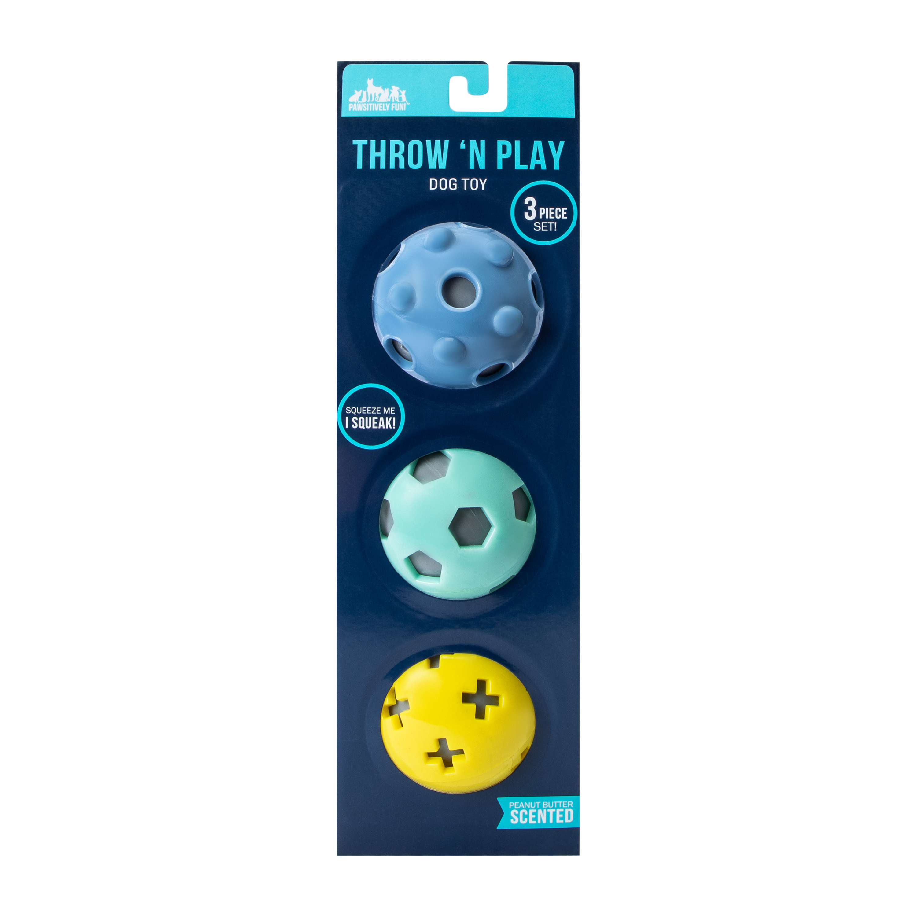 Pawsitively Fun! Throw N' Play Dog Toy Set