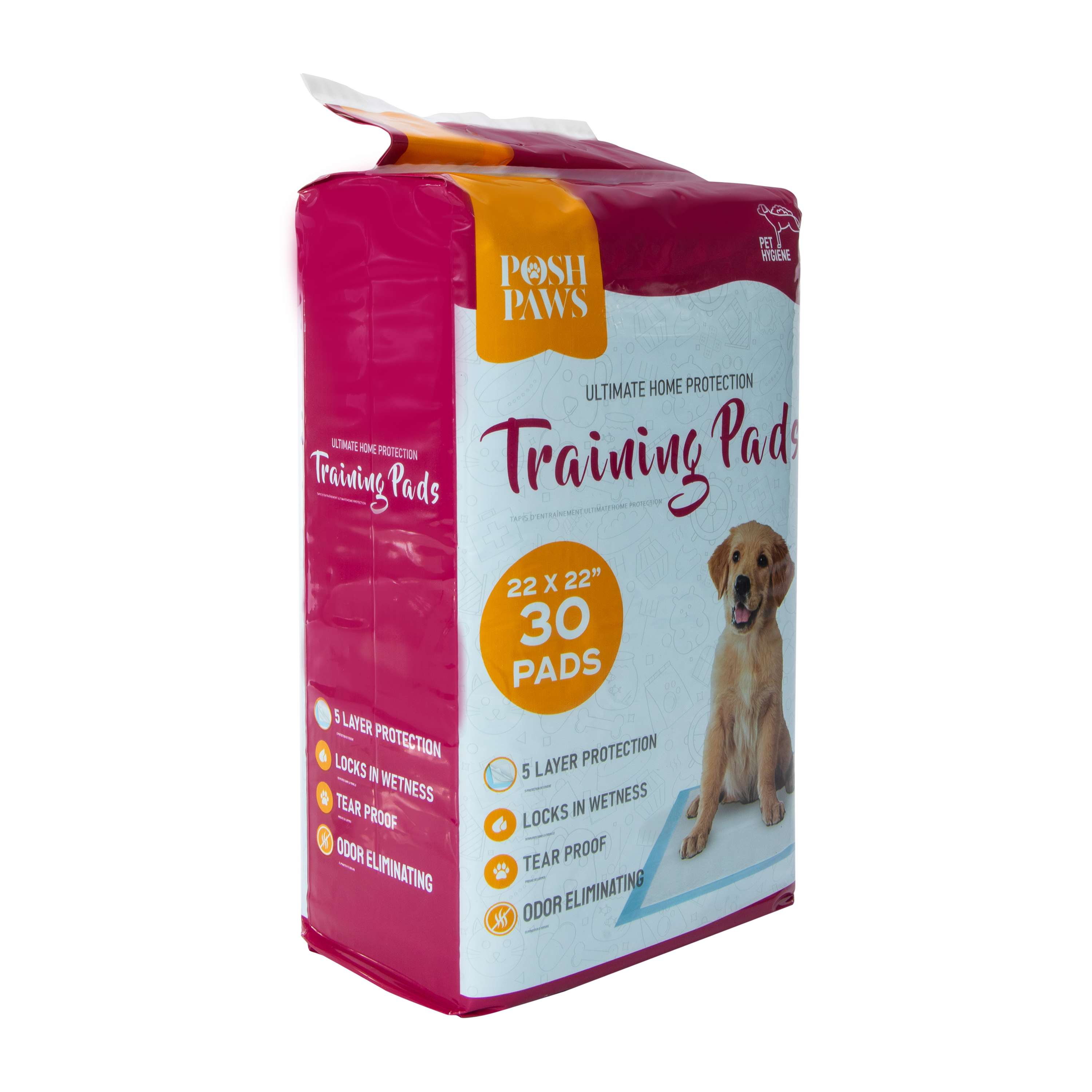 Posh Paws Pet Training Pads 30-Count