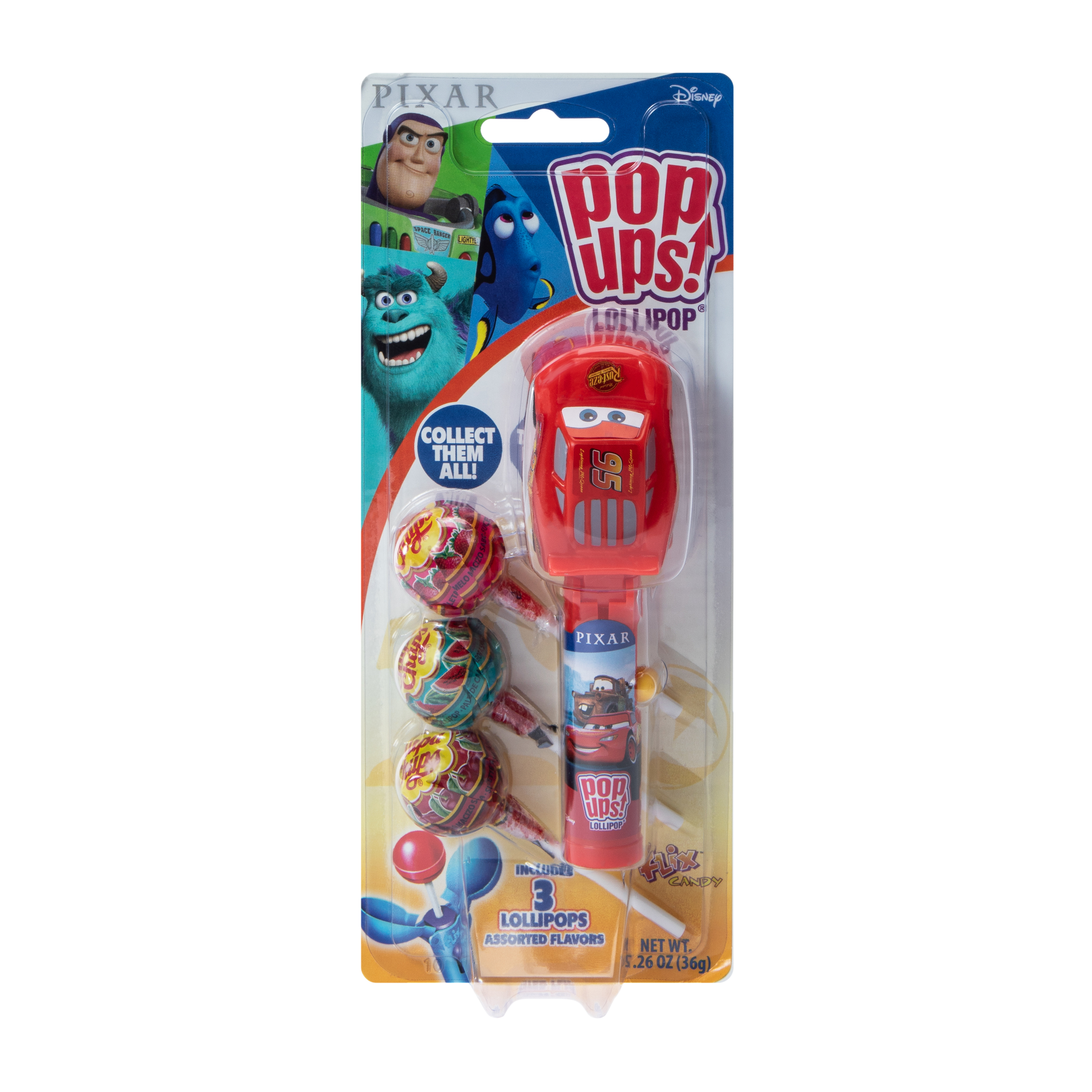 Disney PIXAR Pop Ups!® Flix™ Candy 1.26oz (Styles May Vary)