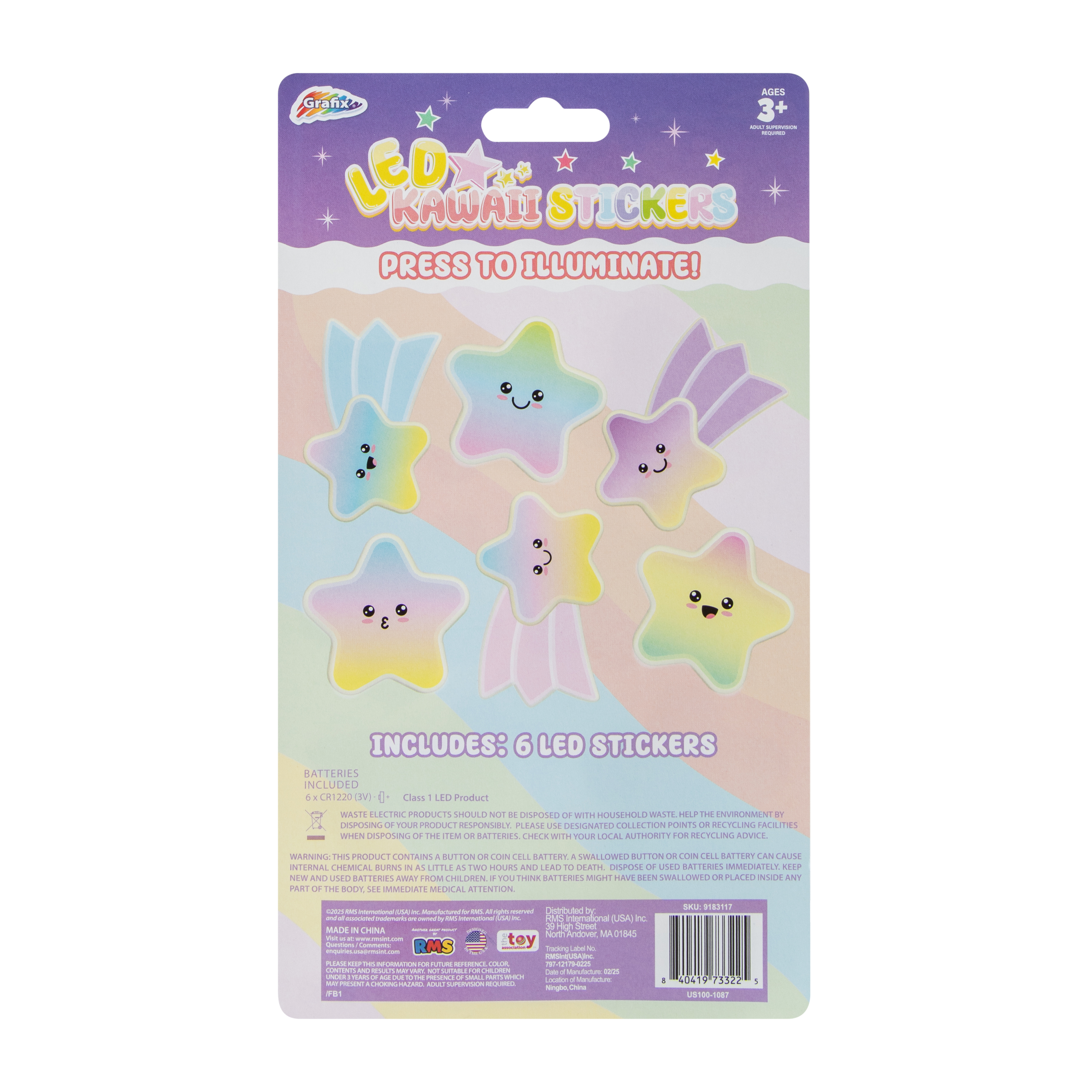 LED Kawaii Stickers