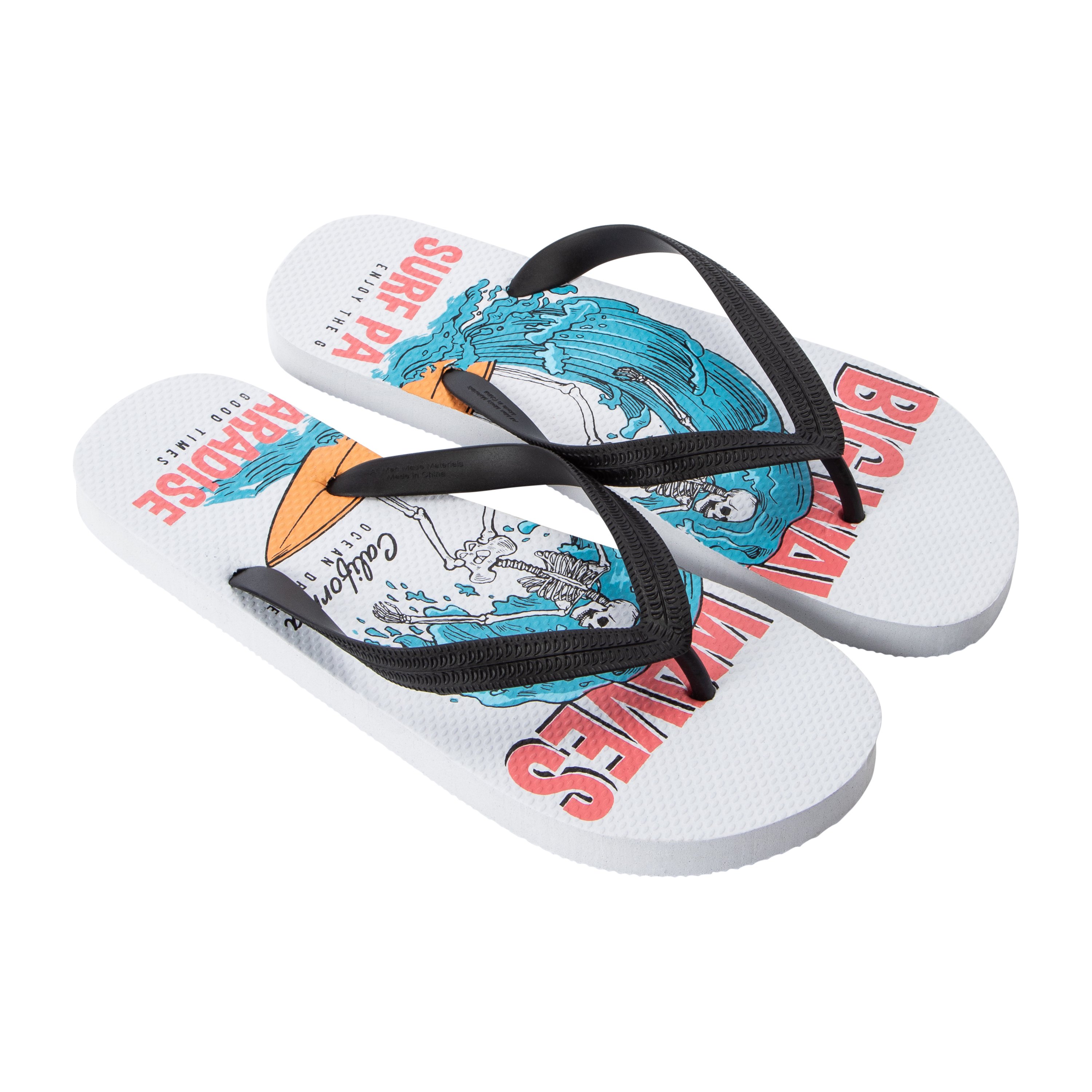 Young Mens Printed Flip Flops