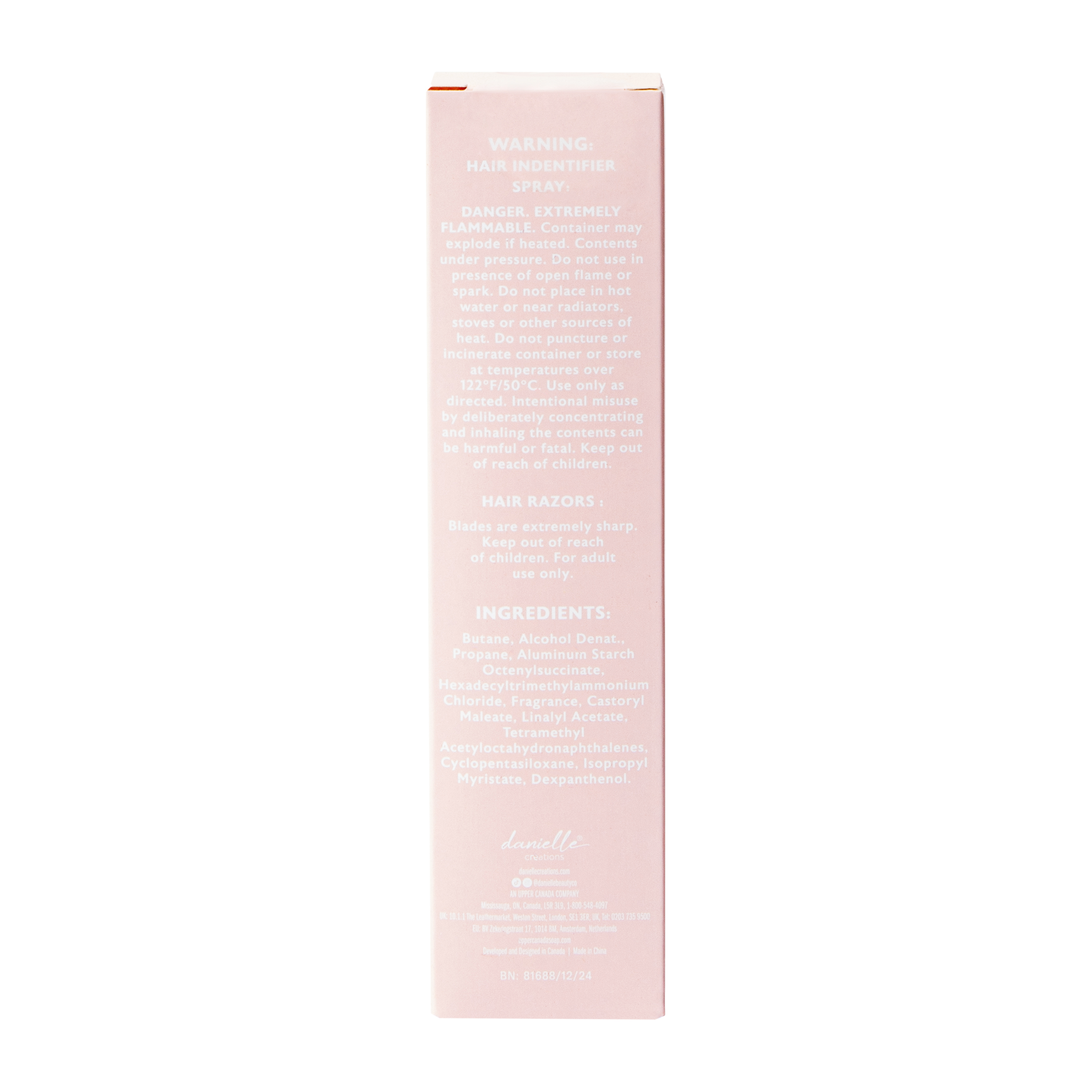 Danielle Creations® Hair Identifier Spray & Razor Set