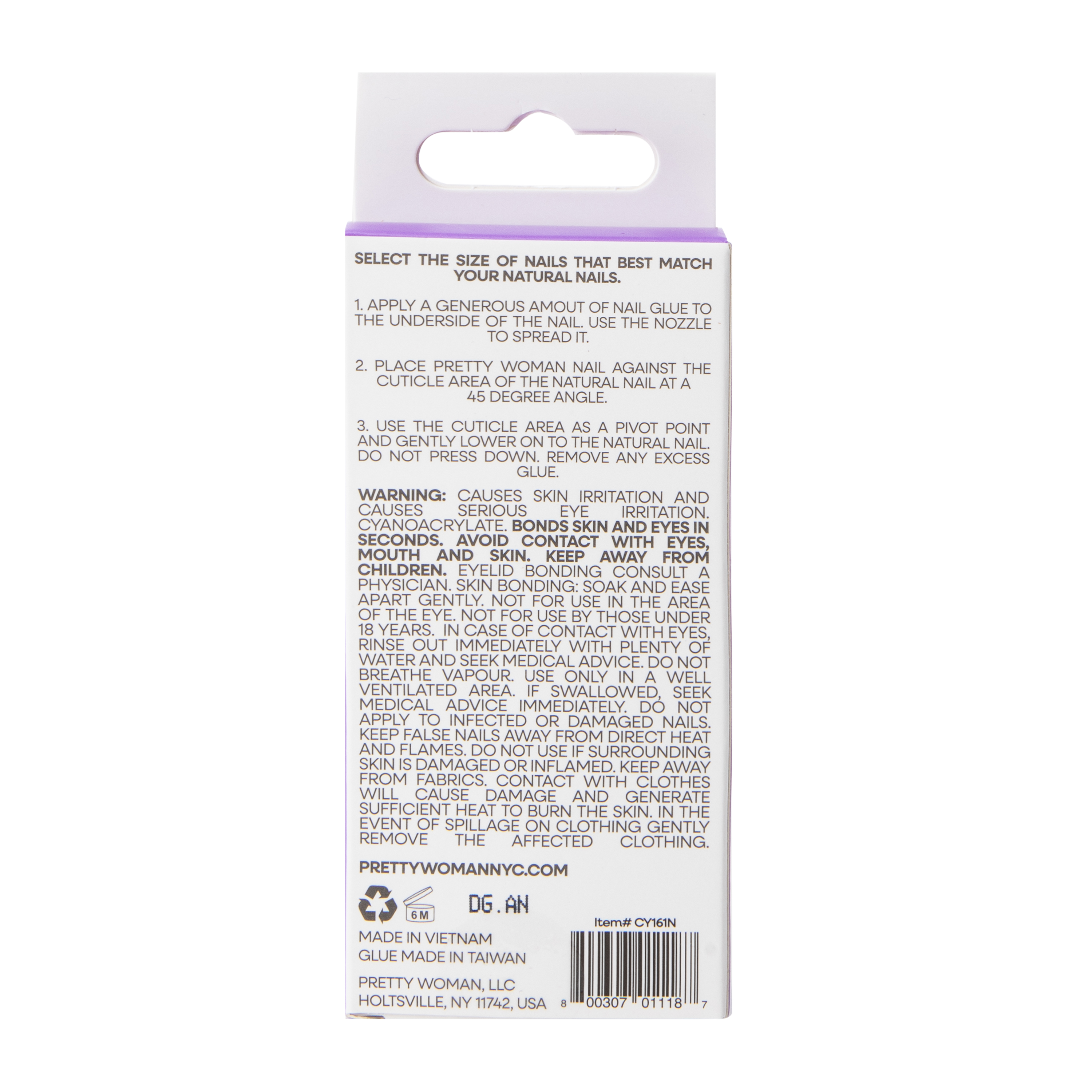 Pretty Woman Style Nails Set