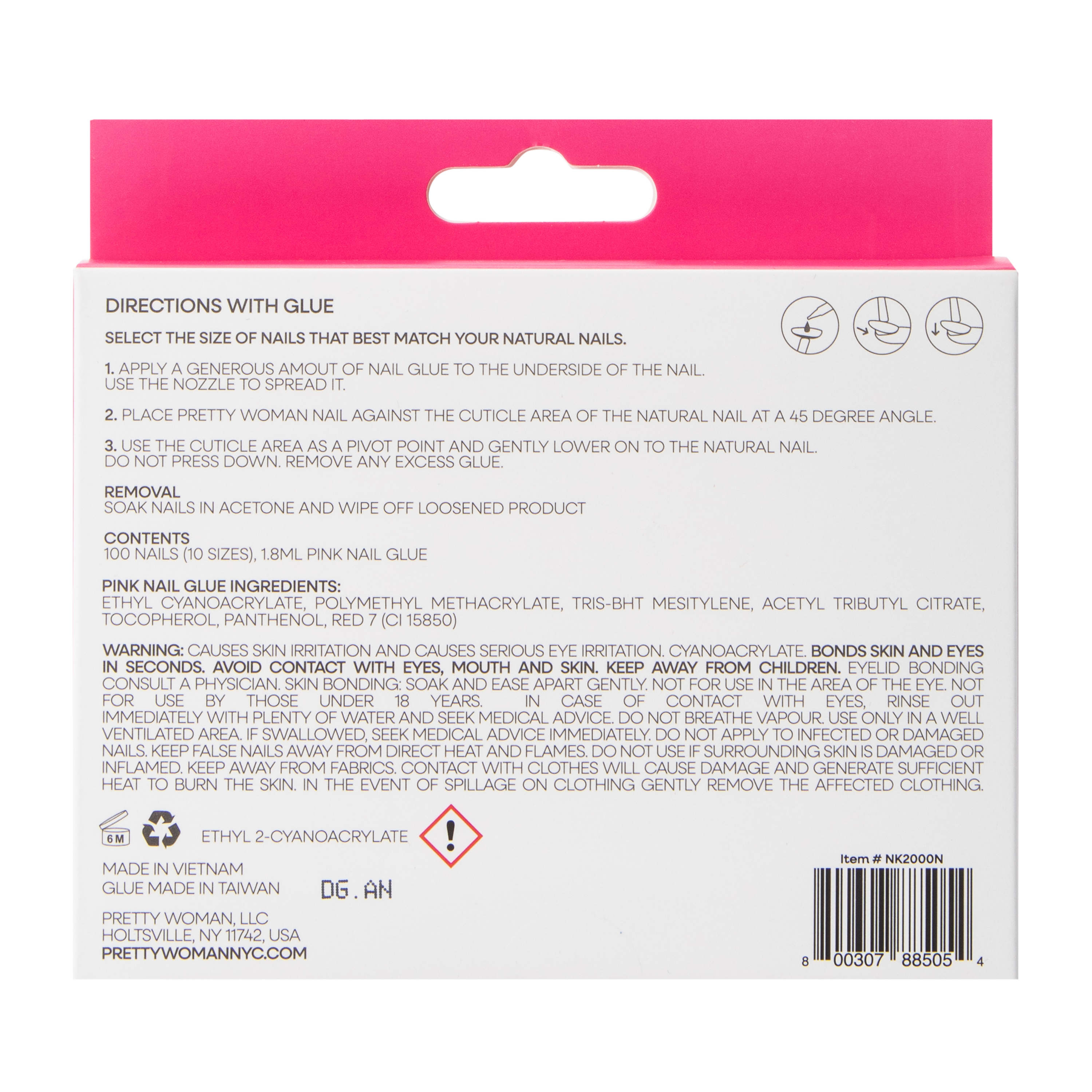 Pretty Woman Clear Nails Set