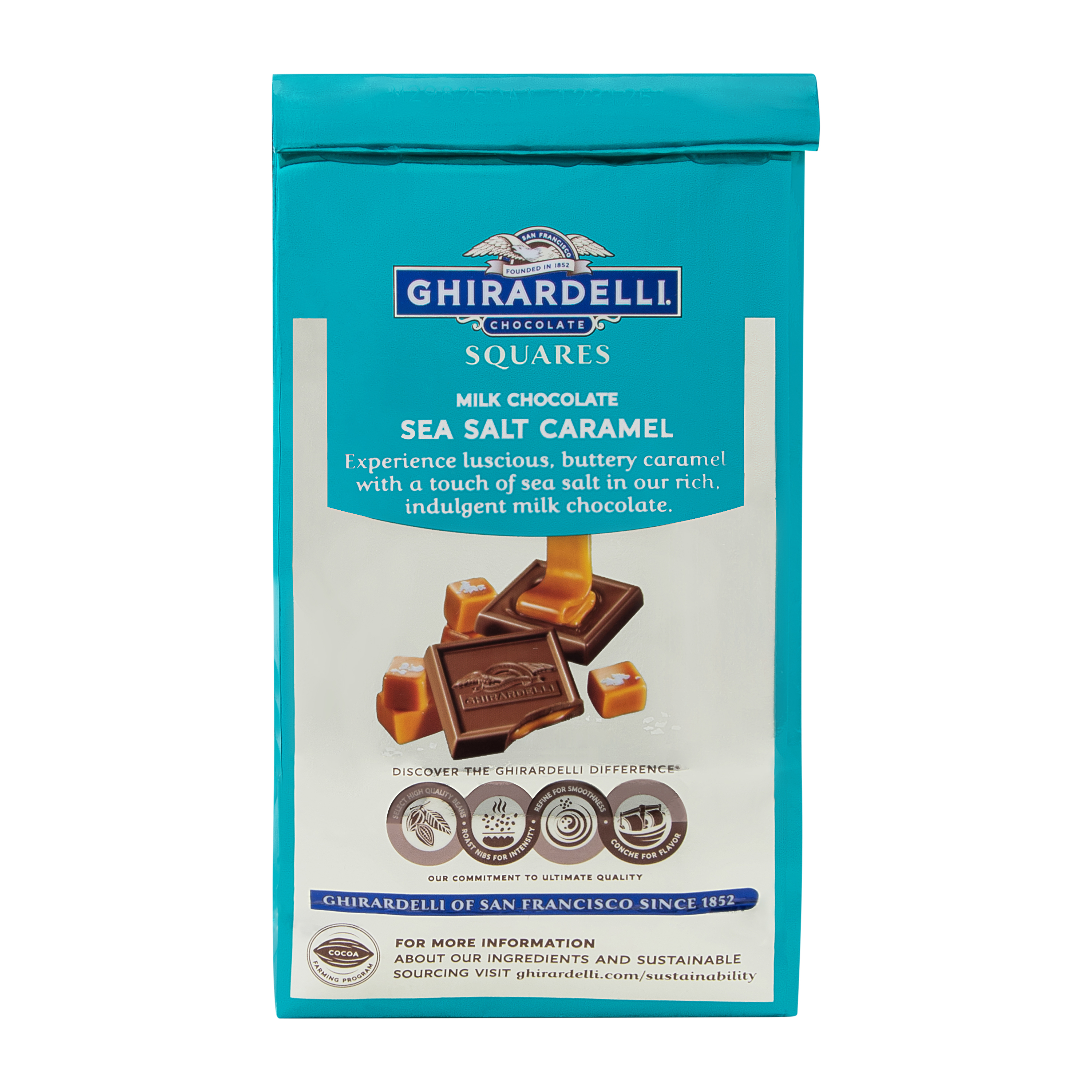 Ghirardelli® Squares Sea Salt Caramel Milk Chocolate 5.32oz