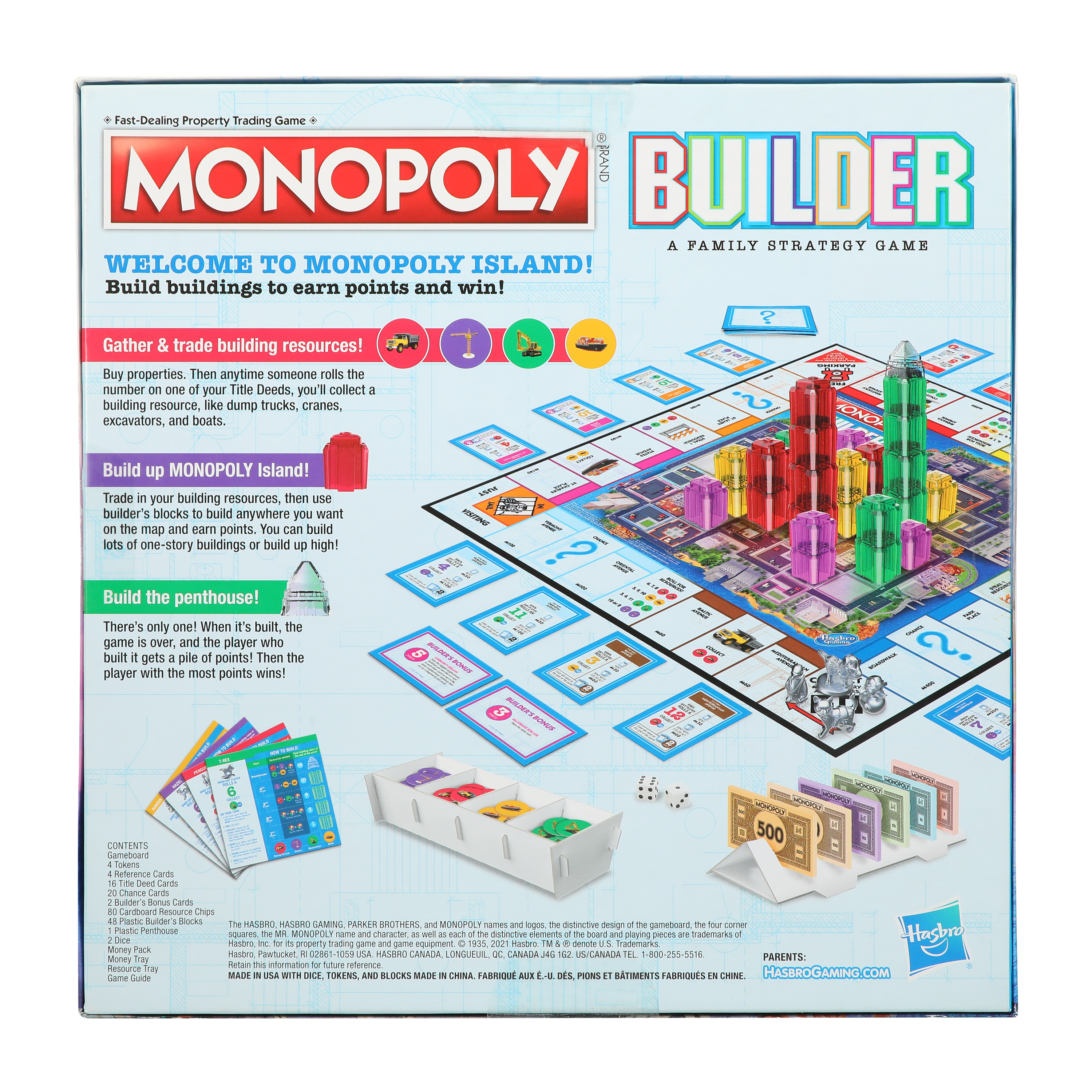 Monopoly Builder Family Strategy Game