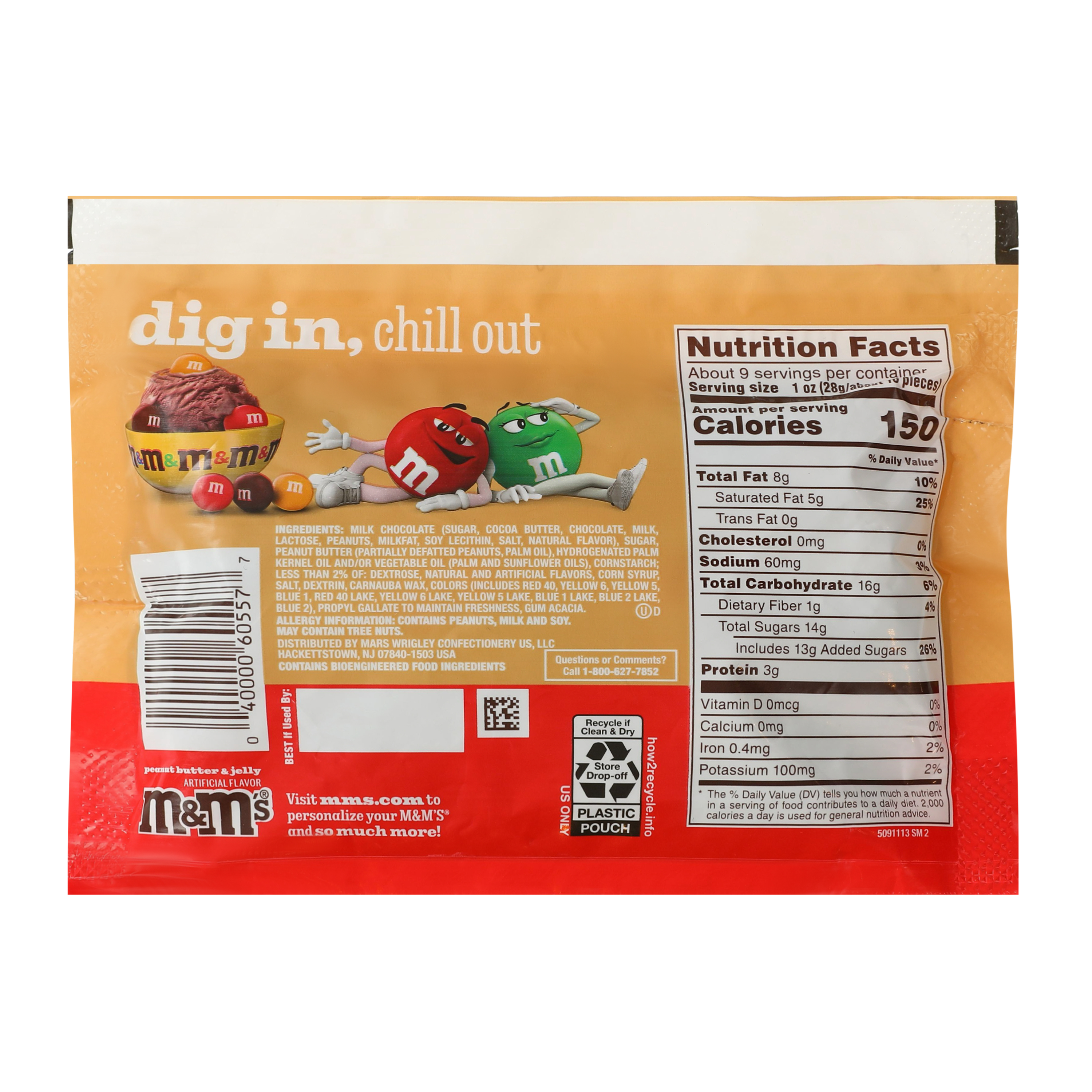 M&M's Peanut Butter & Jelly Chocolate Candies 8.6oz