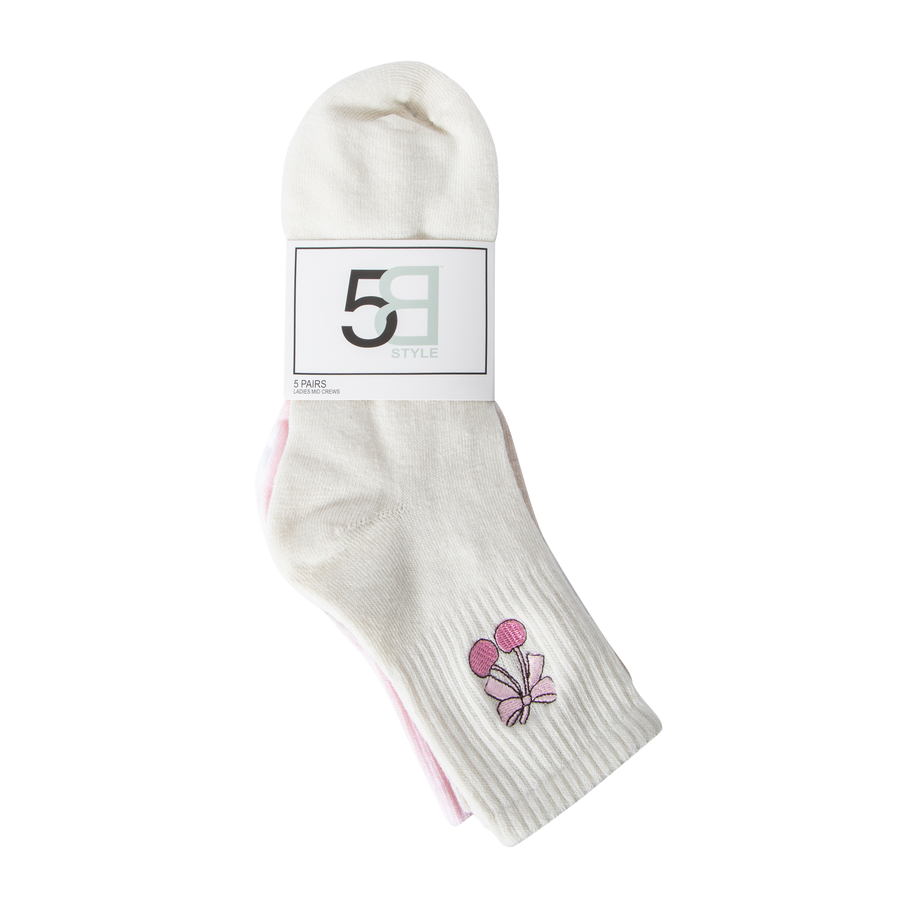 Juniors Design Mid Crews 5-Pairs