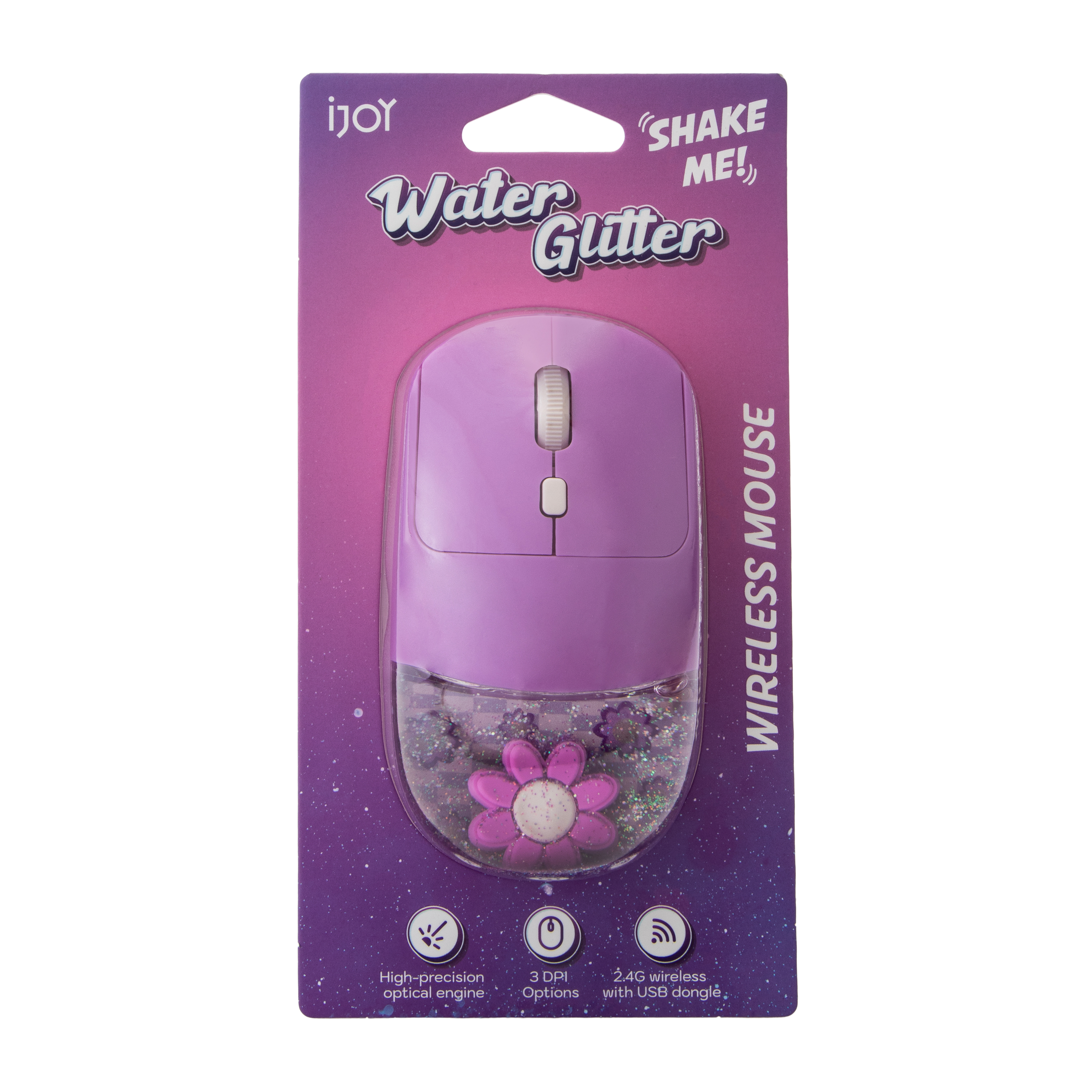 Water Glitter Wireless Mouse