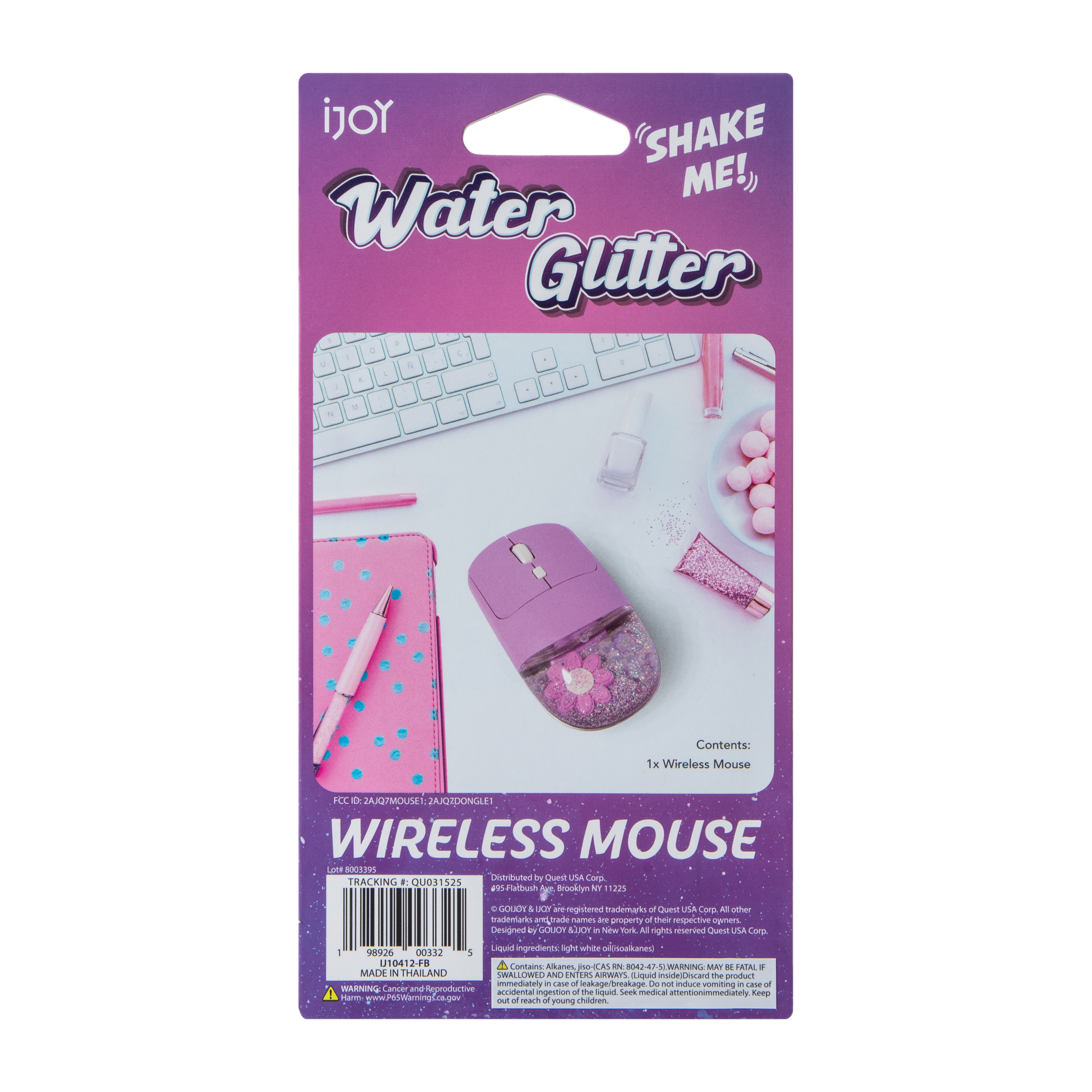Water Glitter Wireless Mouse