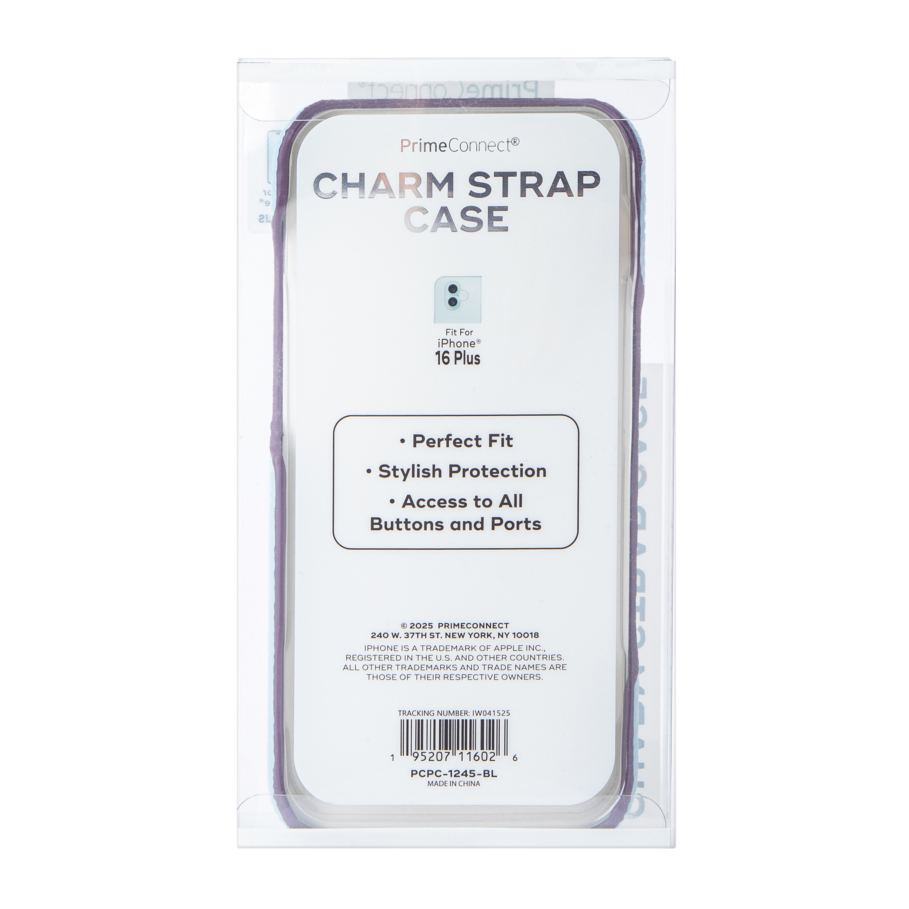 iPhone 16 Plus® Charm Strap Case