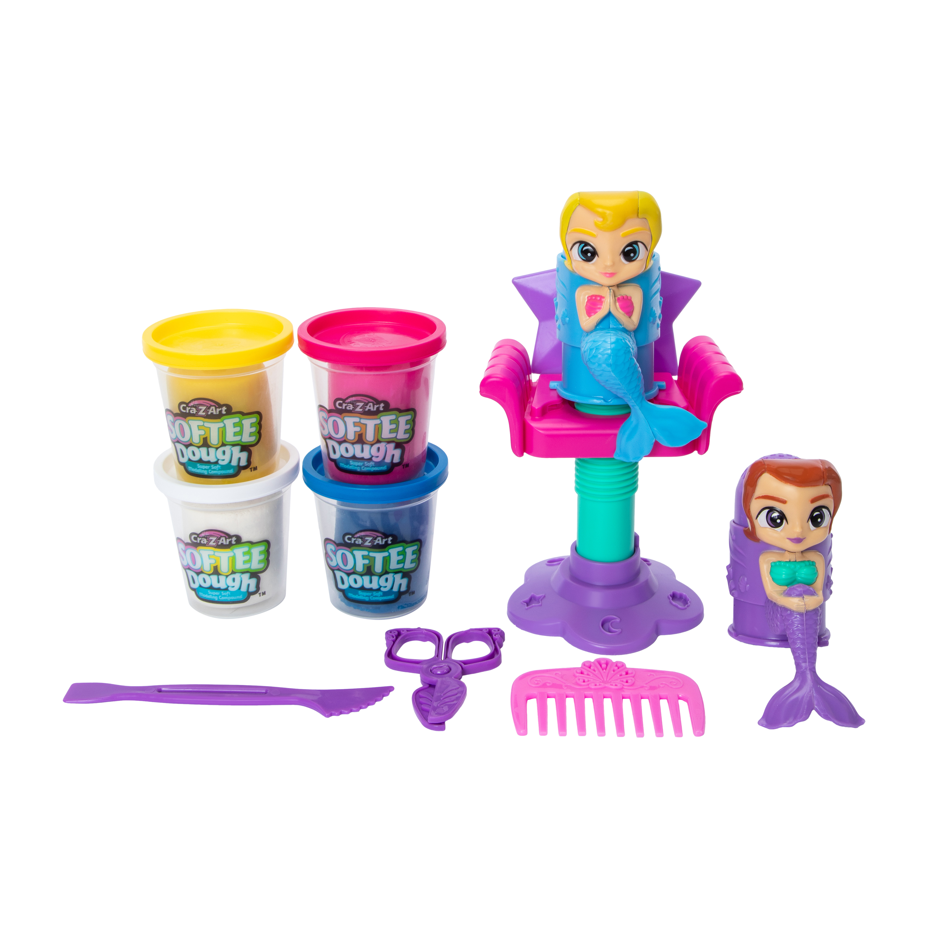 Softee Dough Sparkling Mermaid Stylin' Salon 12oz