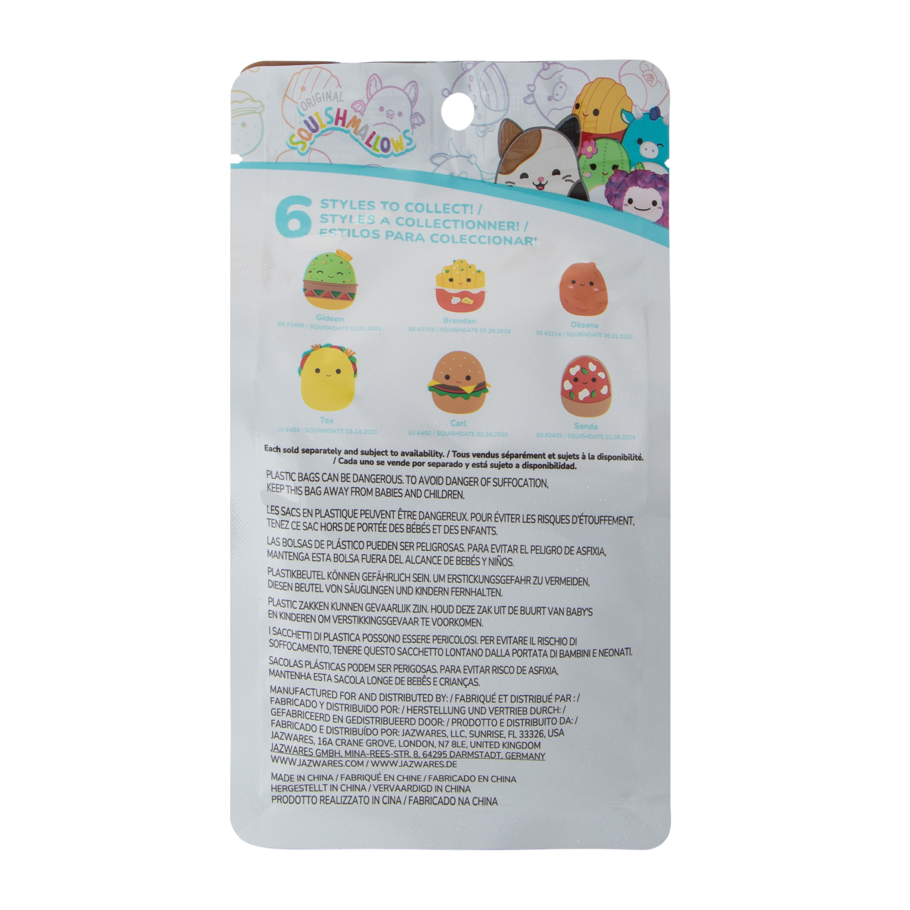 Squishmallows™ Foodie Mystery Squad Plush (Styles May Vary)